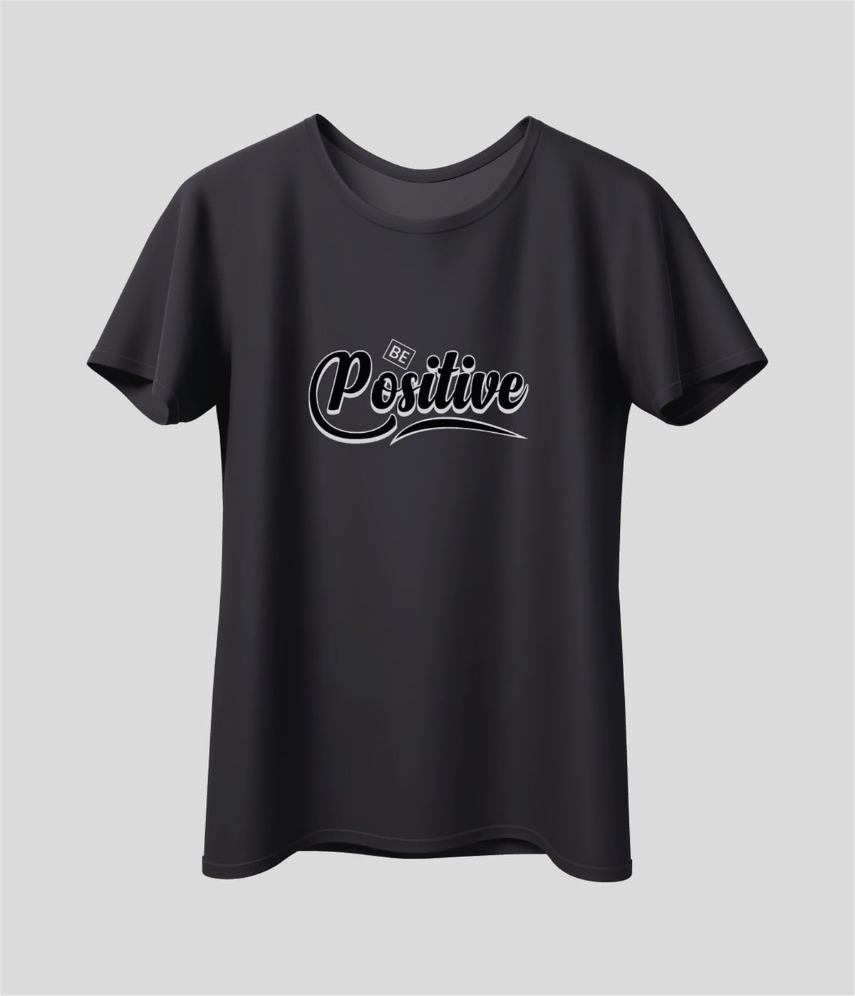 Be Positive Baskılı T-Shirt