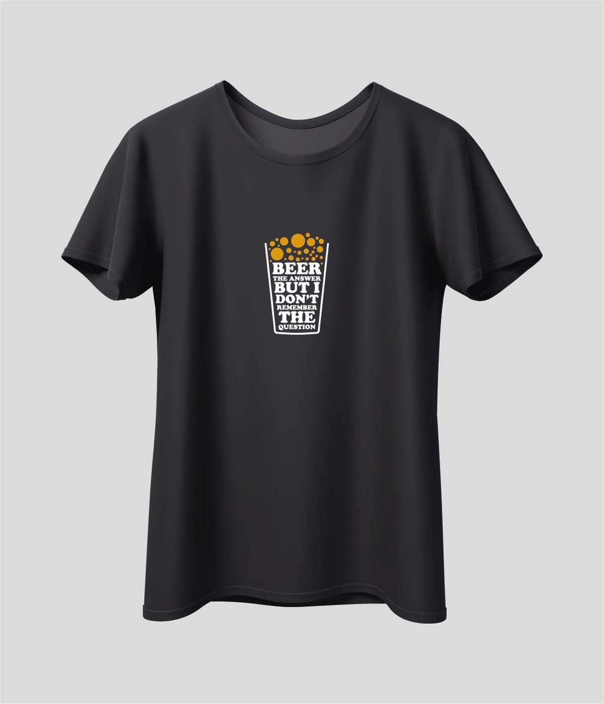 Beer The Answer Baskılı T-Shirt