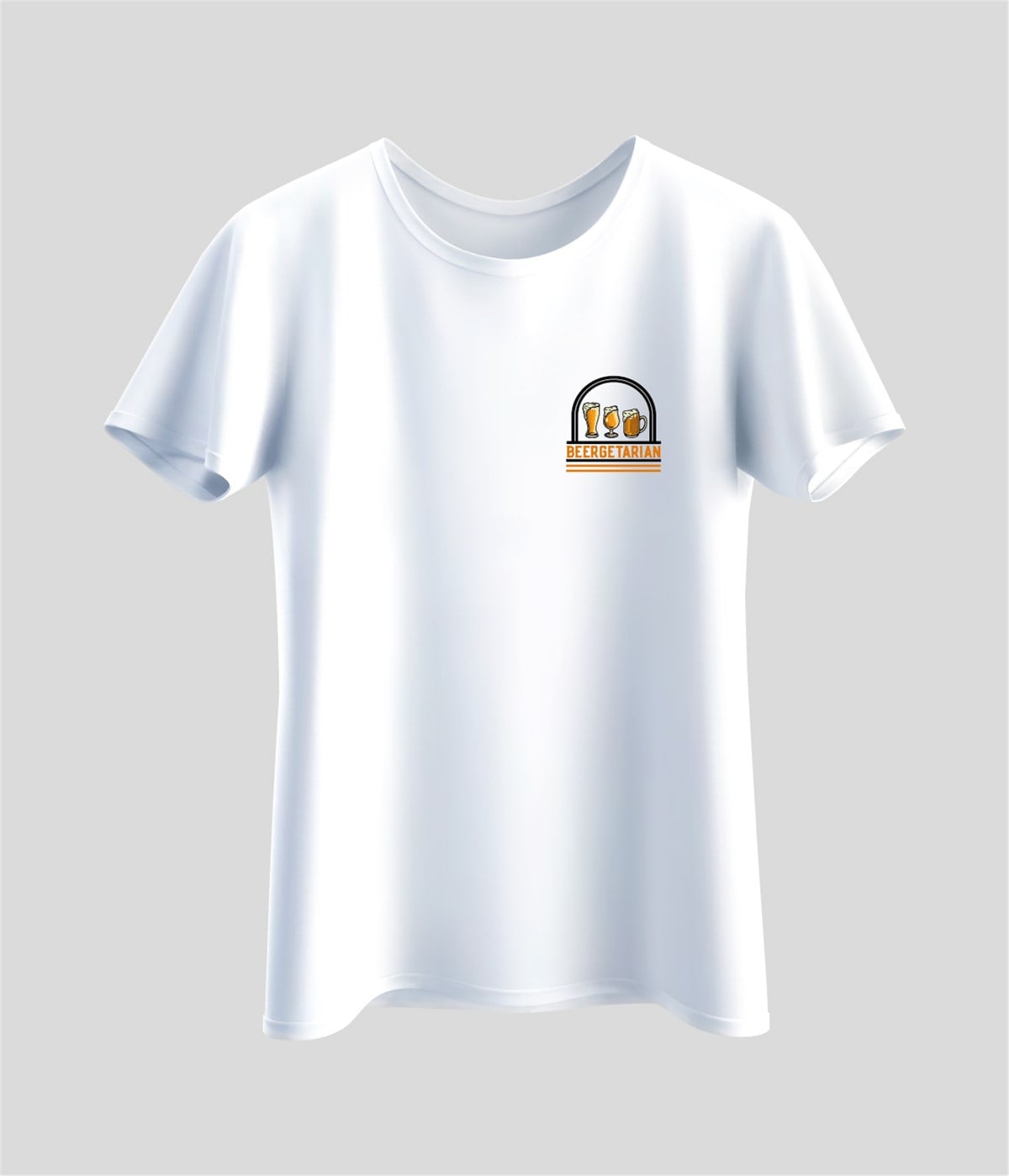 Beergeterian Logolu Baskılı -Shirt
