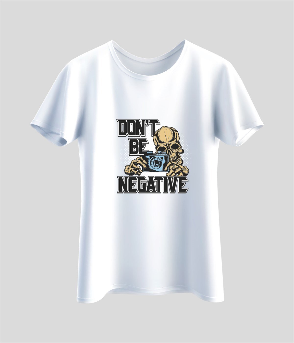 Don't Be Negative Baskılı T-Shirt