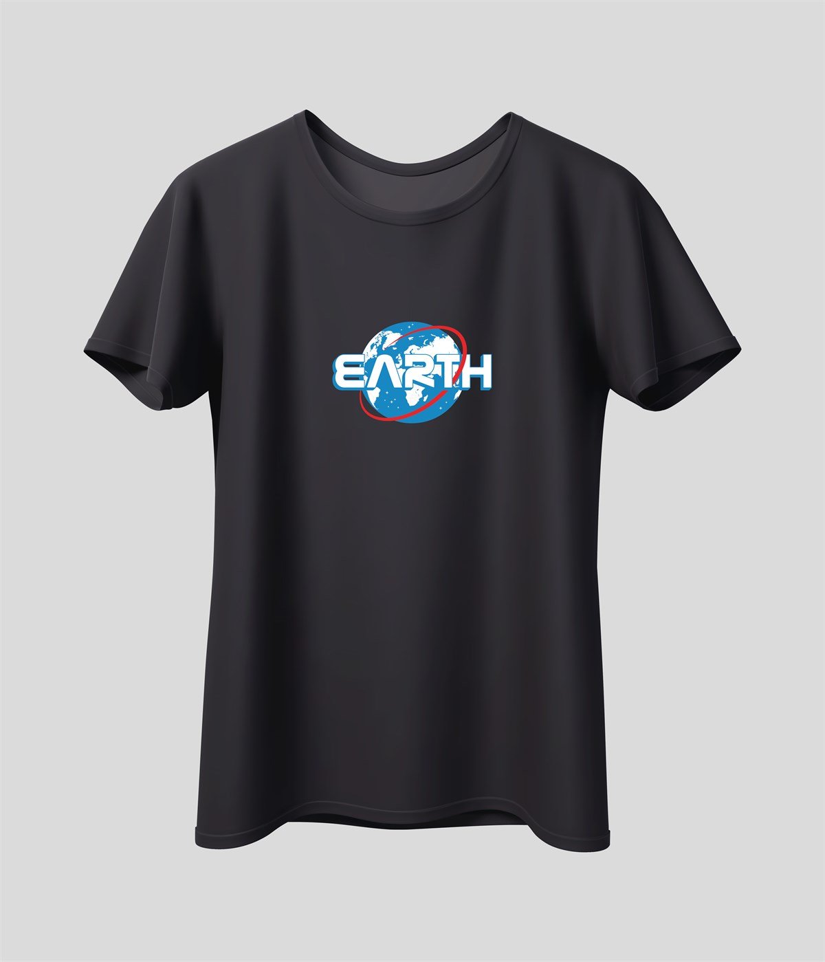 Earth Yazılı Baskılı Unisex T-Shirt