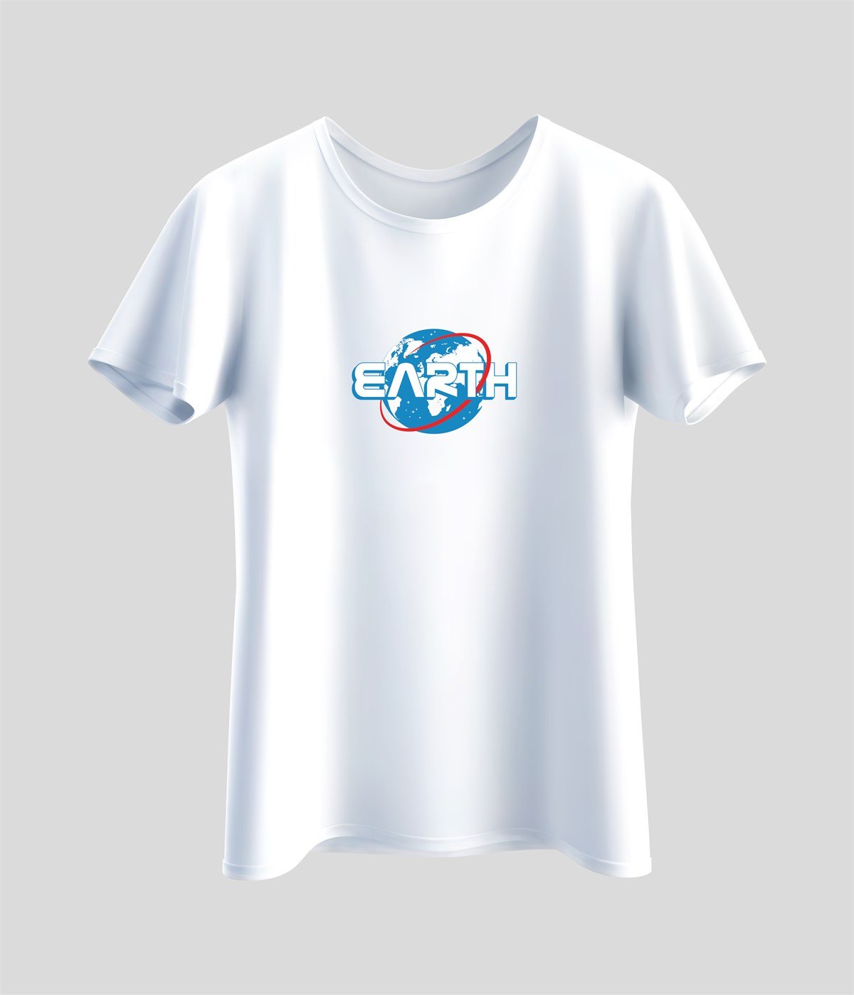 Earth Yazılı Baskılı Unisex T-Shirt