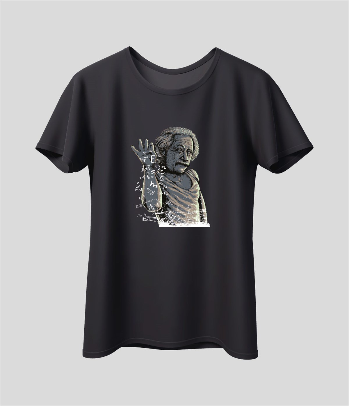 Einstein Baskılı Unisex T-Shirt