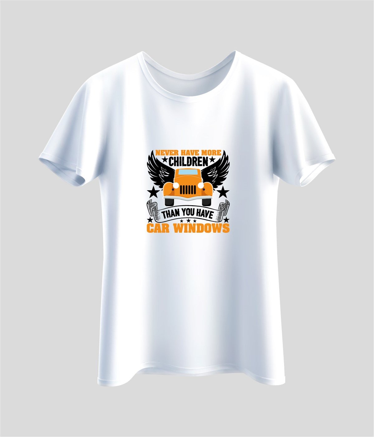 Never Have More Children Baskılı T-Shirt