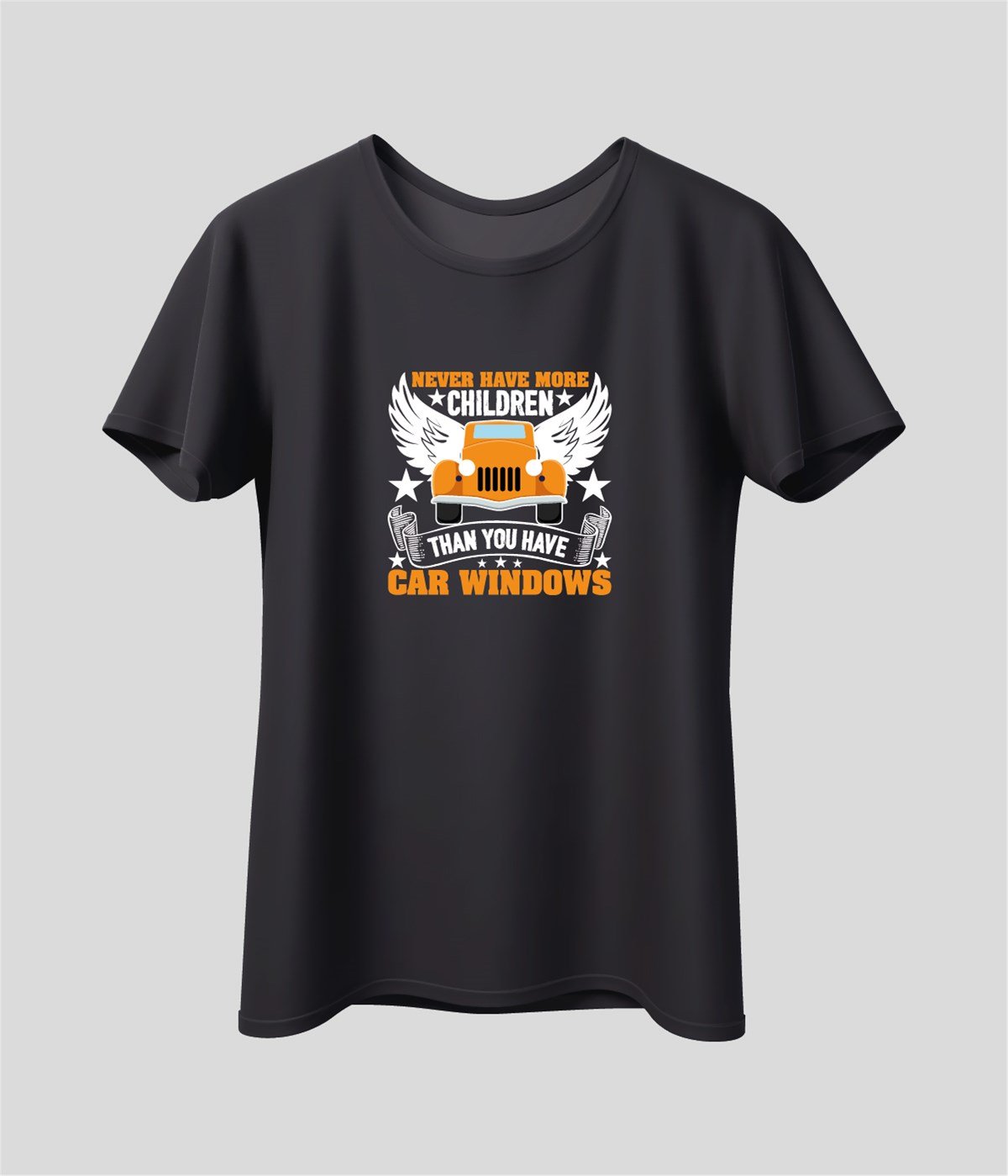 Never Have More Children Baskılı T-Shirt