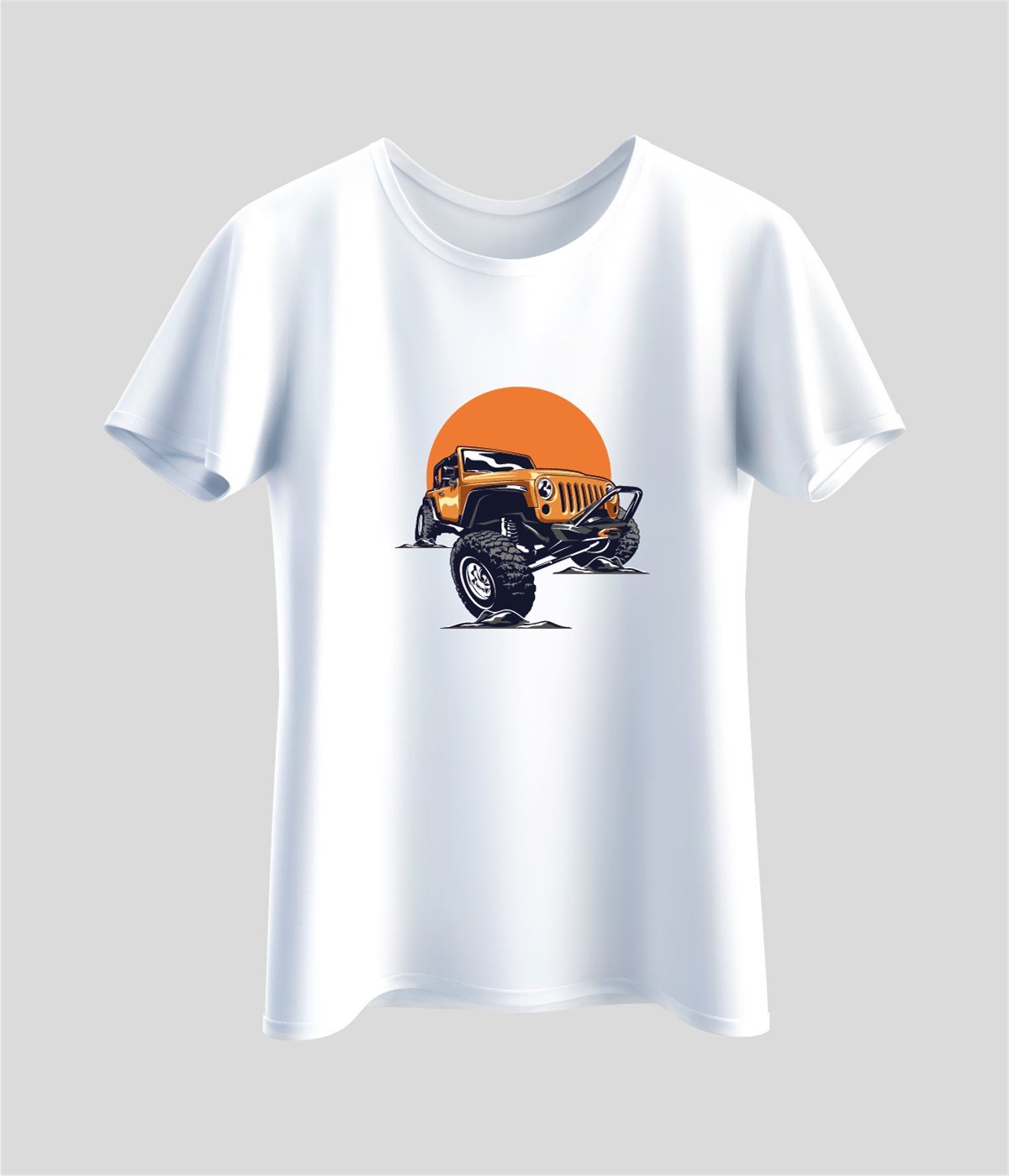 Offroad Baskılı T-Shirt