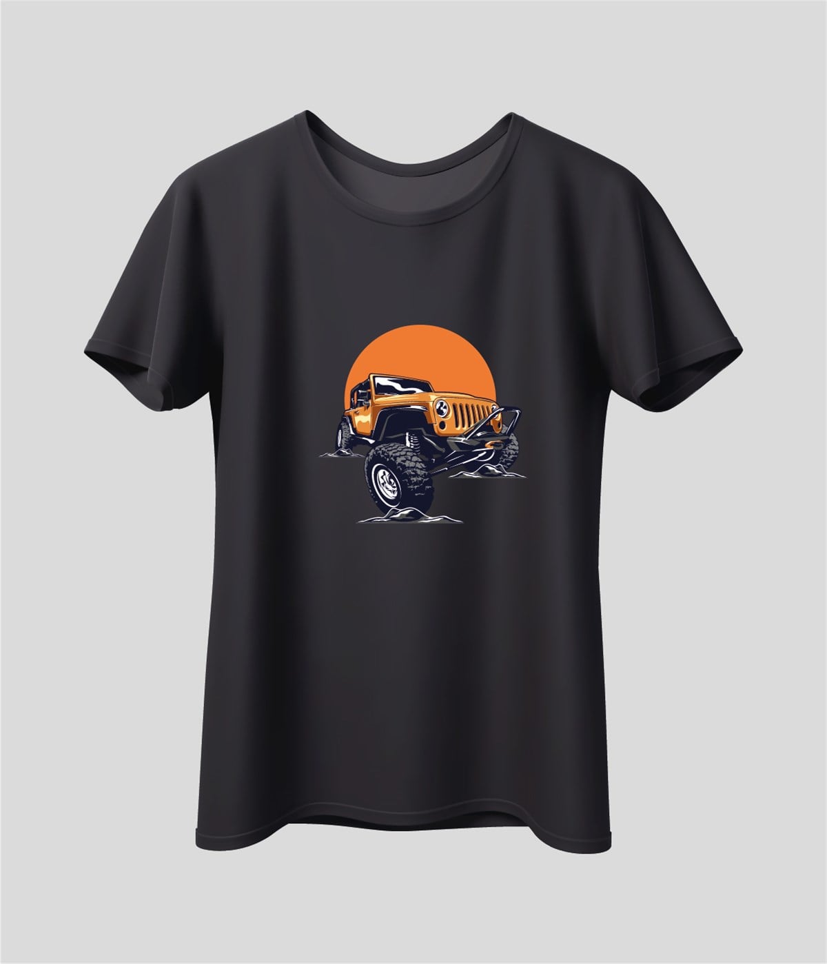 Offroad Baskılı T-Shirt