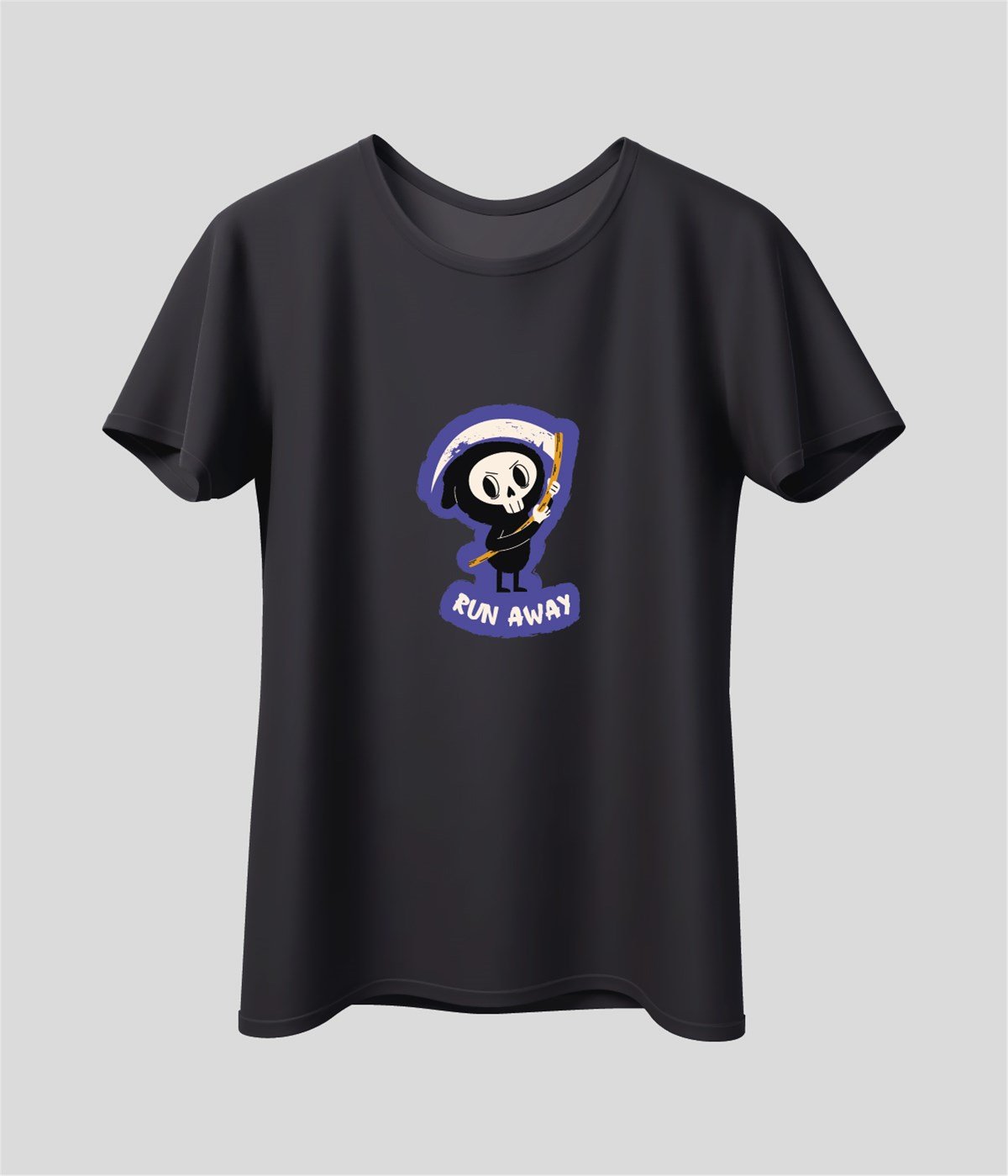 Run Away Baskılı T-Shirt