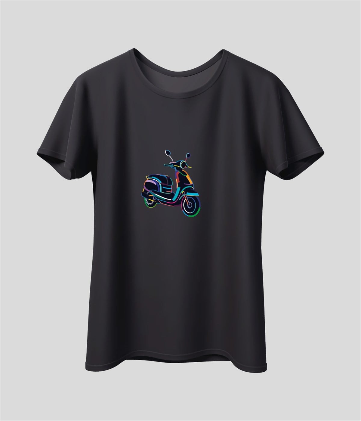 Vespa Baskılı Unisex T-Shirt