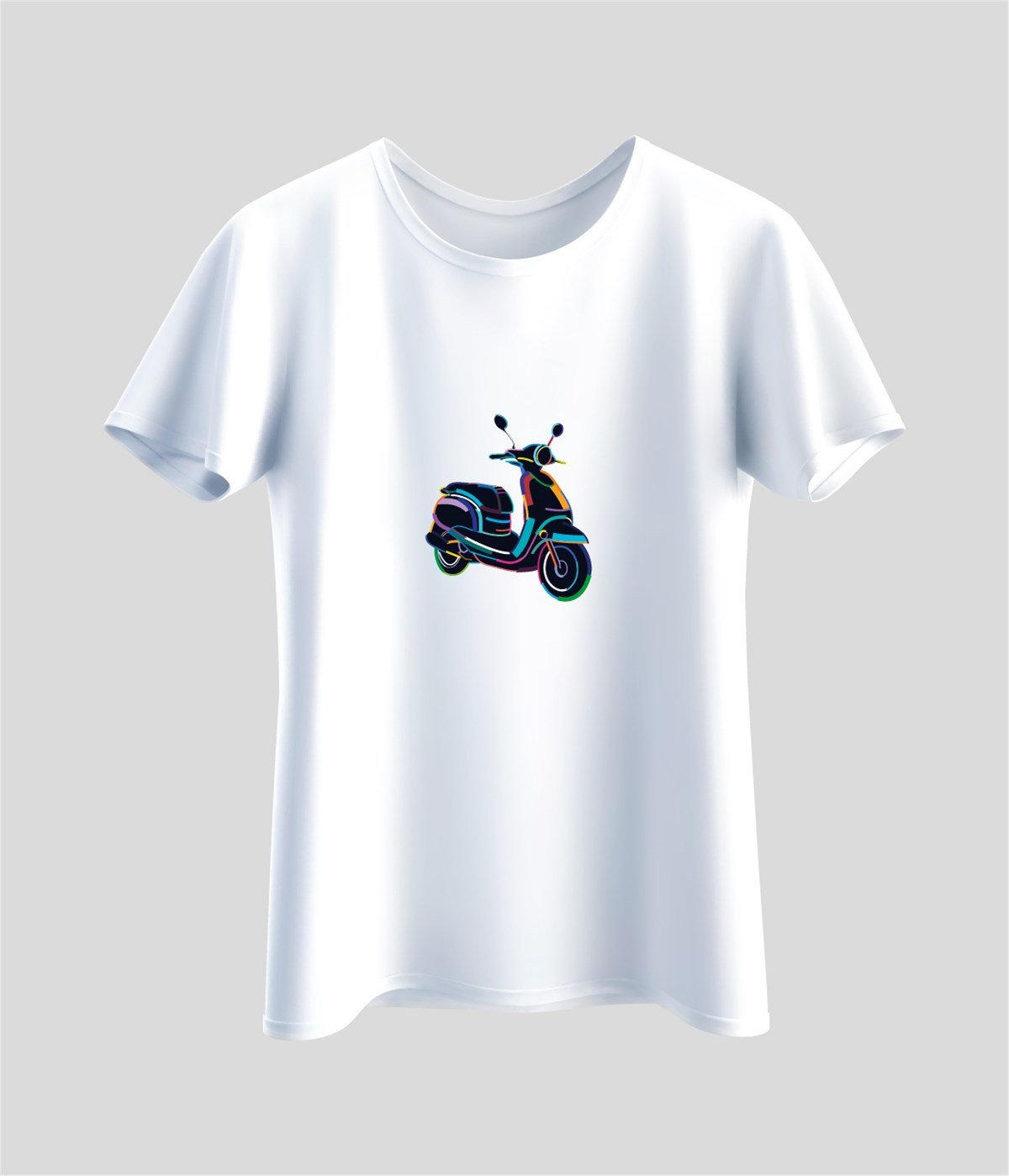 Vespa Baskılı Unisex T-Shirt