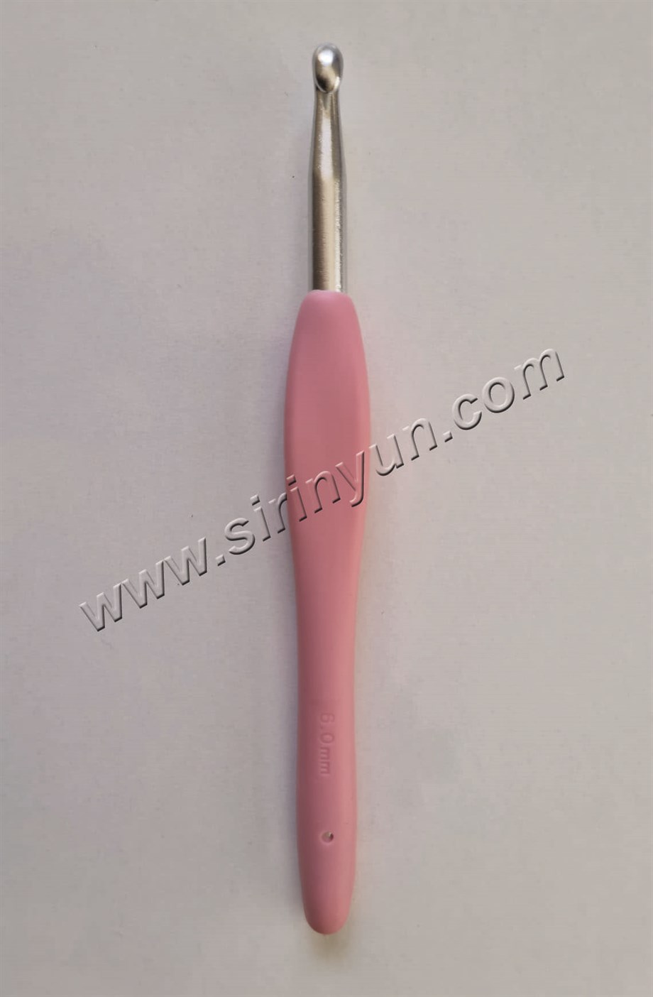 Tunç Yumuşak Saplı Örgü Tığı 6 mm Pembe