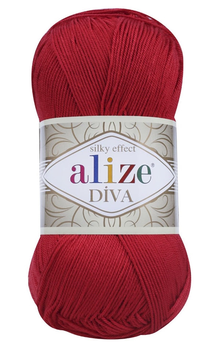 Alize Diva 106 Kırmızı Merserize El Örgü İpi