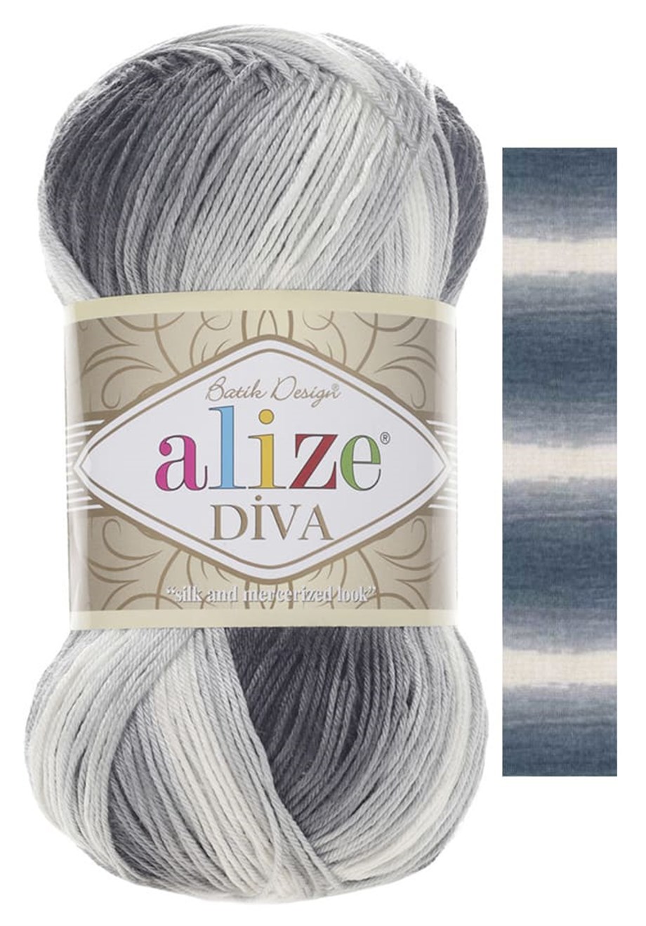 Alize Diva Batik 1900 Merserize El Örgü İpi