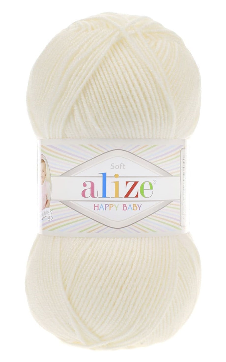 Alize Happy Baby 62 Açık Krem El Örgü İpi