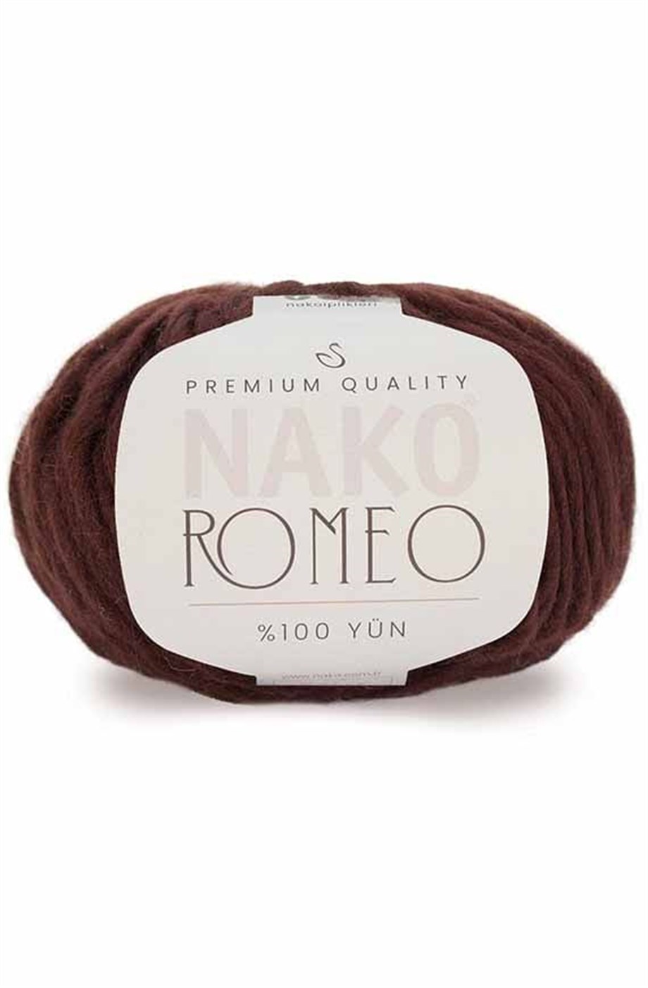 Nako Romeo 13929 Kahverengi %100 Yün El Örgü İpi