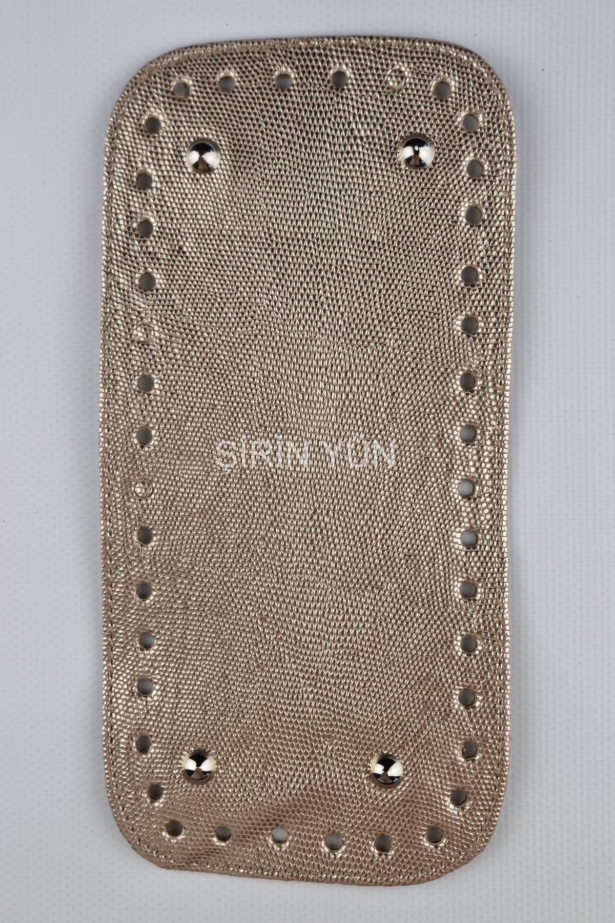 Deri Çanta Tabanı 26X13 Cm Altın
