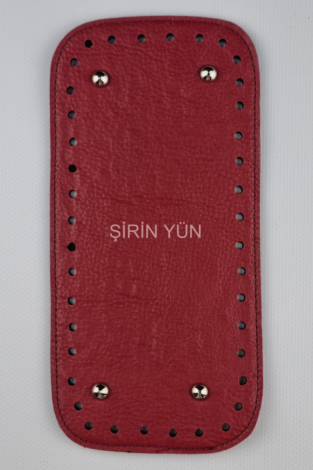 Deri Çanta Tabanı 26X13 Cm Bordo