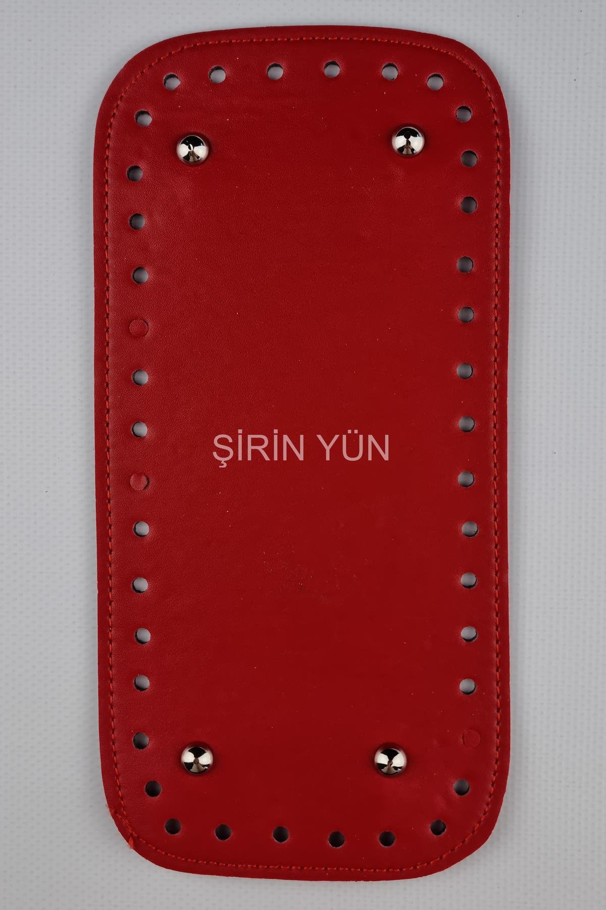 Deri Çanta Tabanı 26X13 Cm Kırmızı