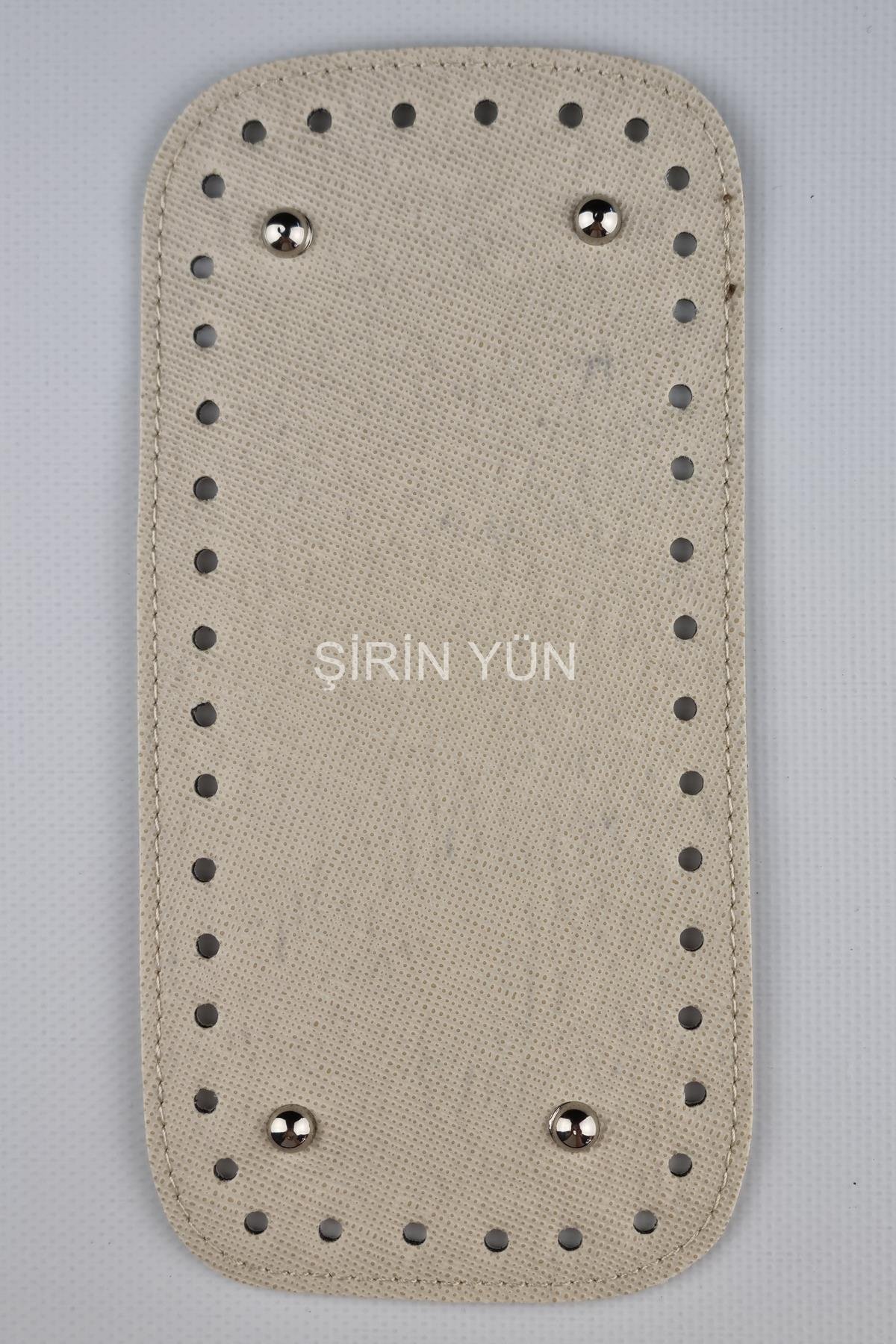 Deri Çanta Tabanı 26X13 Cm Krem