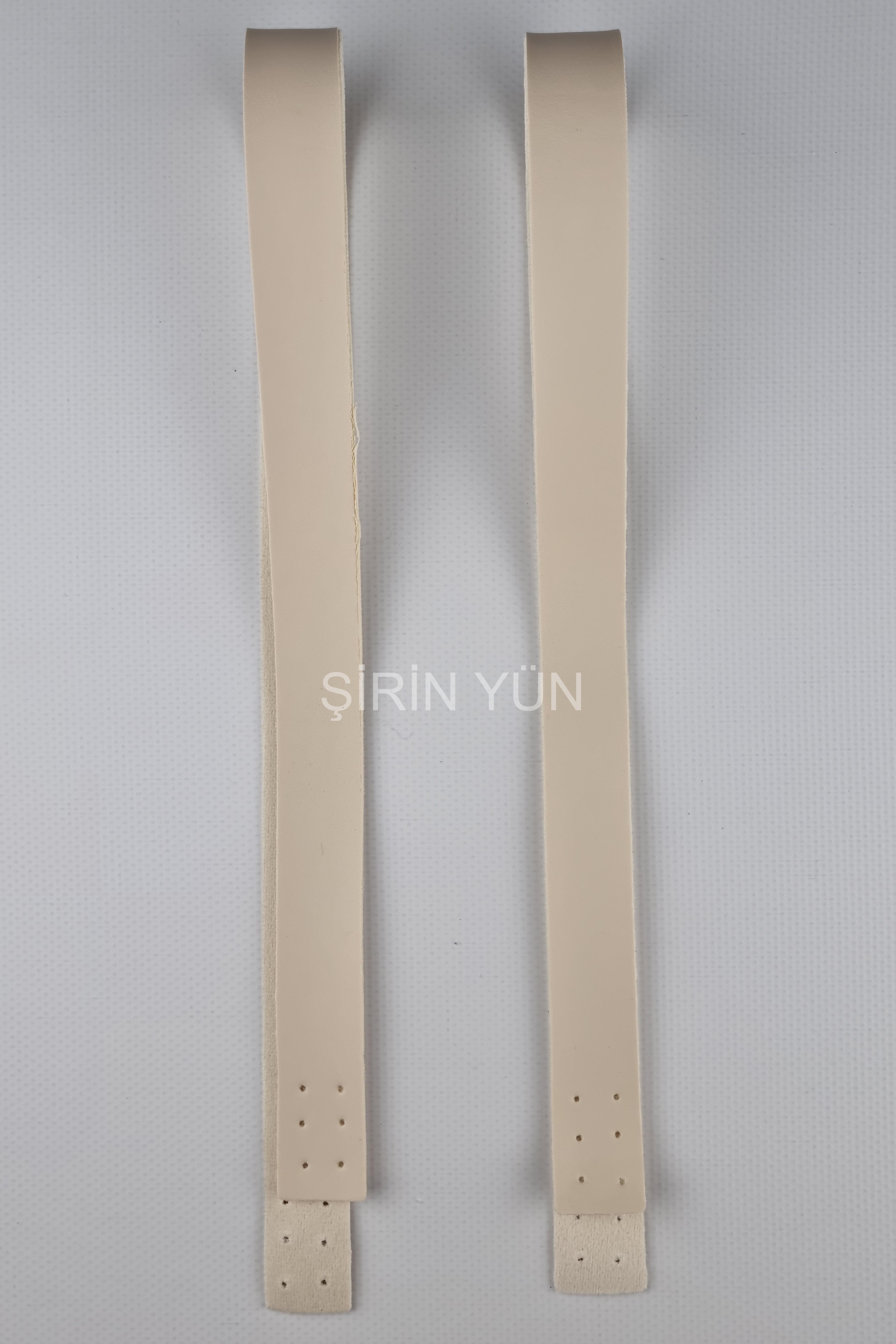 Dikilebilir Spor Deri Çanta Sapı 70 cm Krem