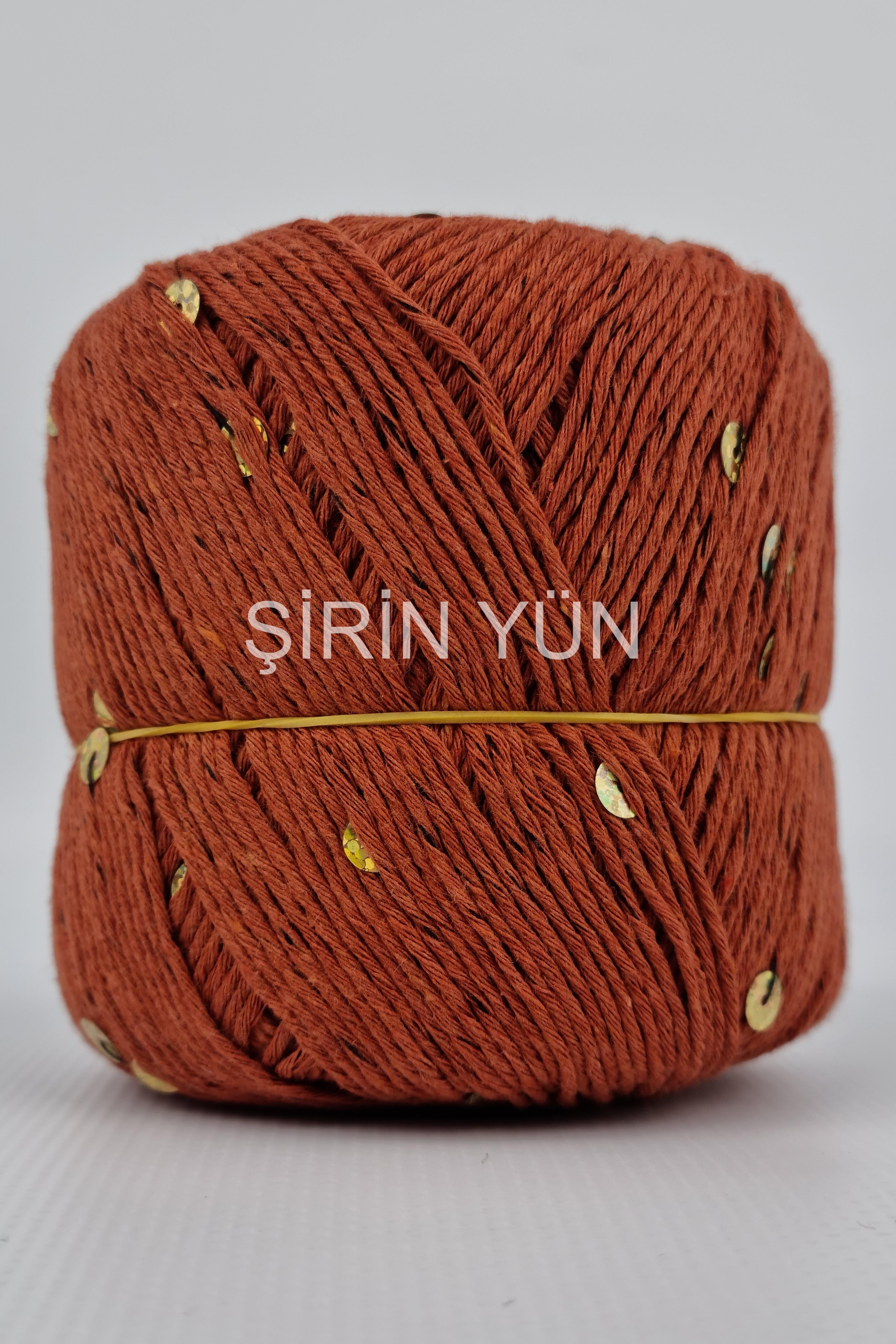 Pullu Örgü İpi 50 Gram 100 Metre Koyu Taba 2506