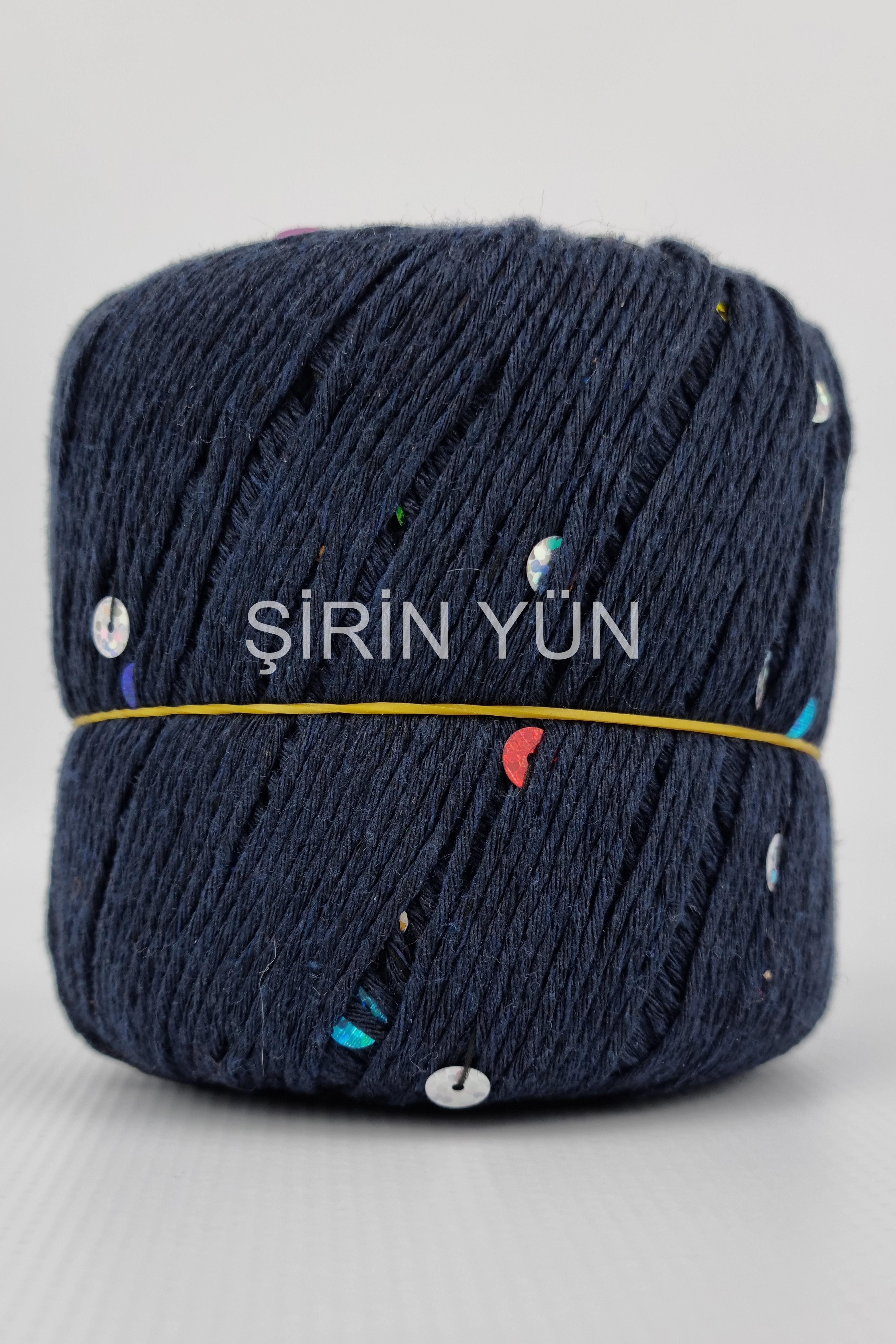 Pullu Örgü İpi 50 Gram 100 Metre Lacivert 5807