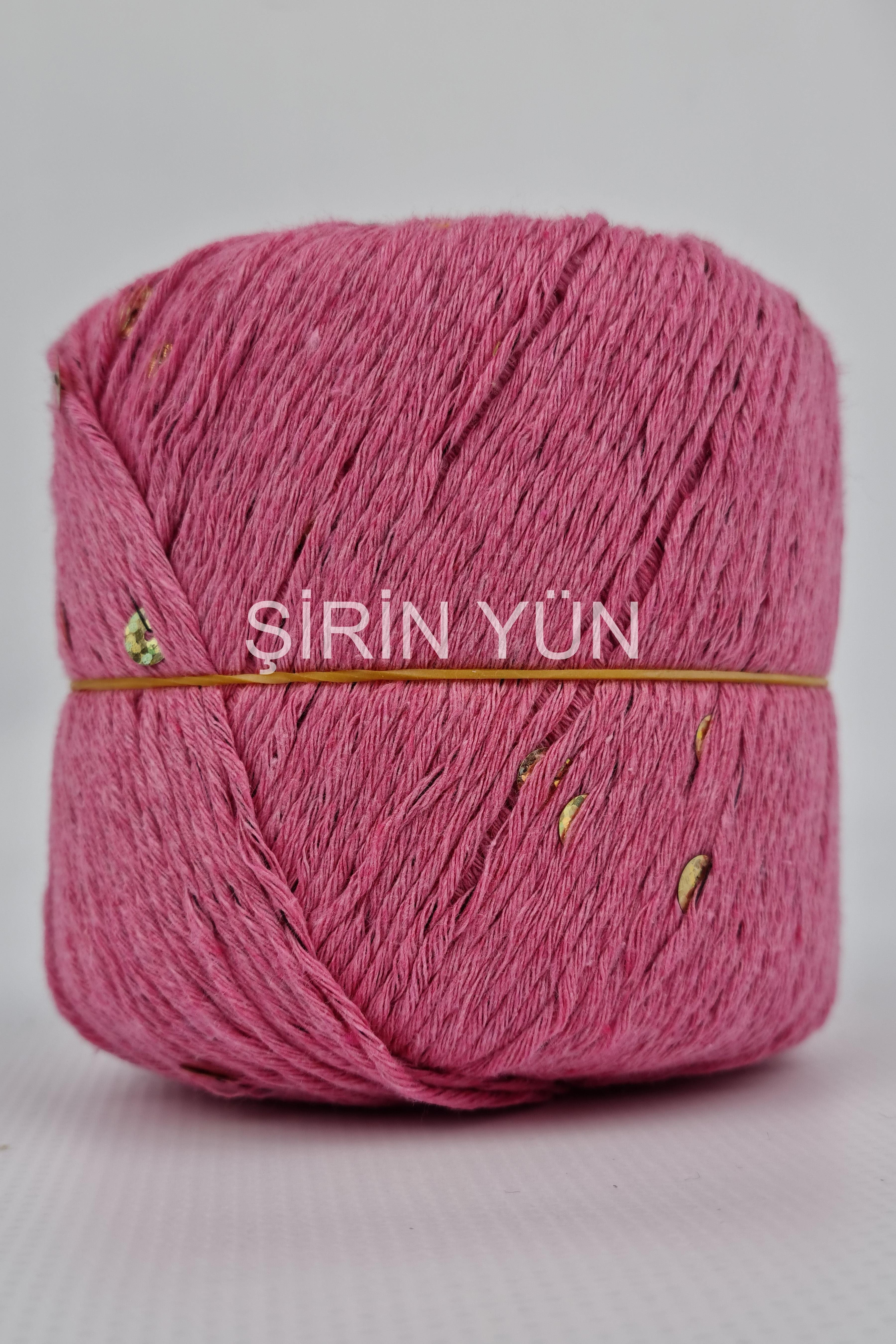Pullu Örgü İpi 50 Gram 100 Metre Pembe 2405