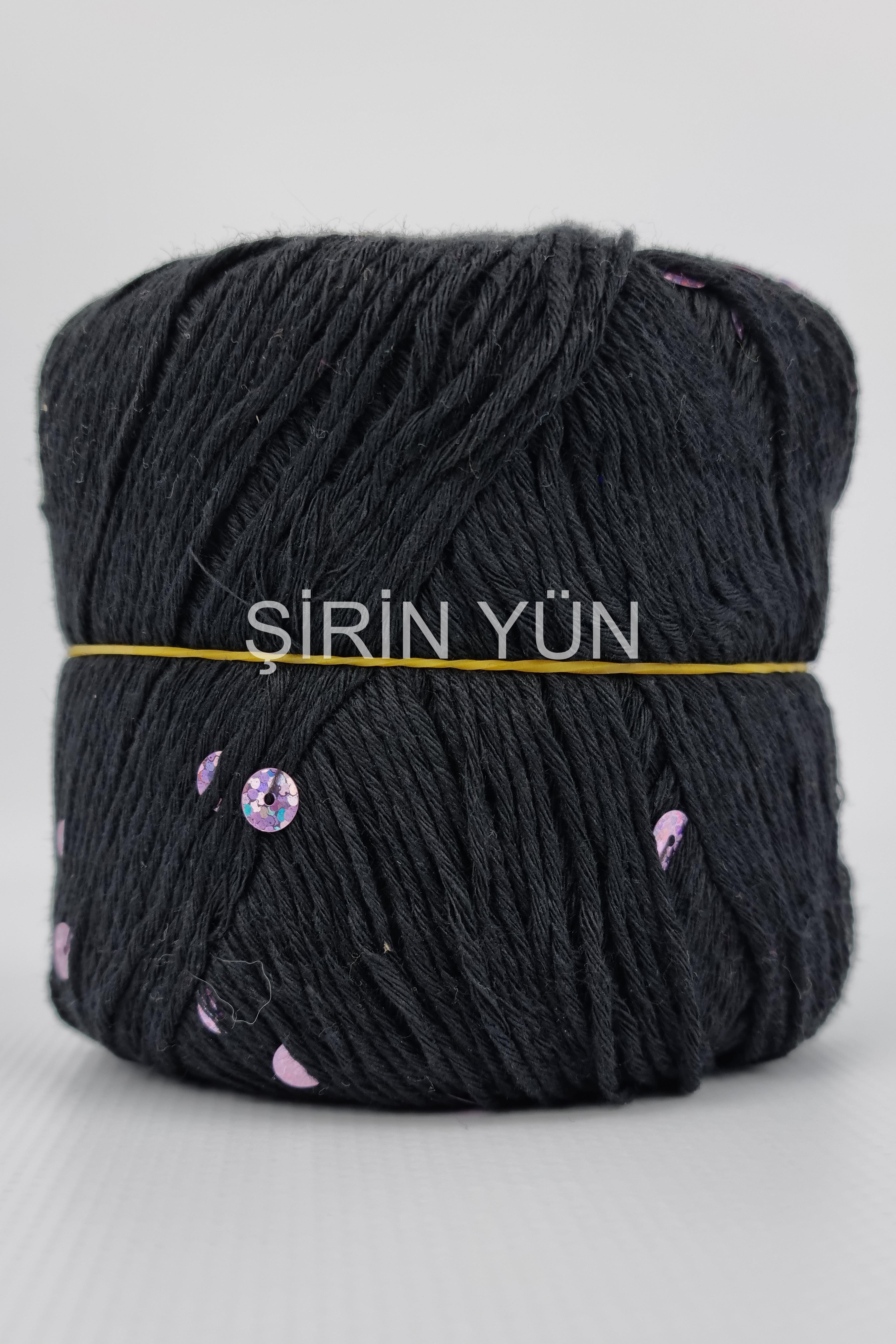 Pullu Örgü İpi 50 Gram 100 Metre Siyah 4101