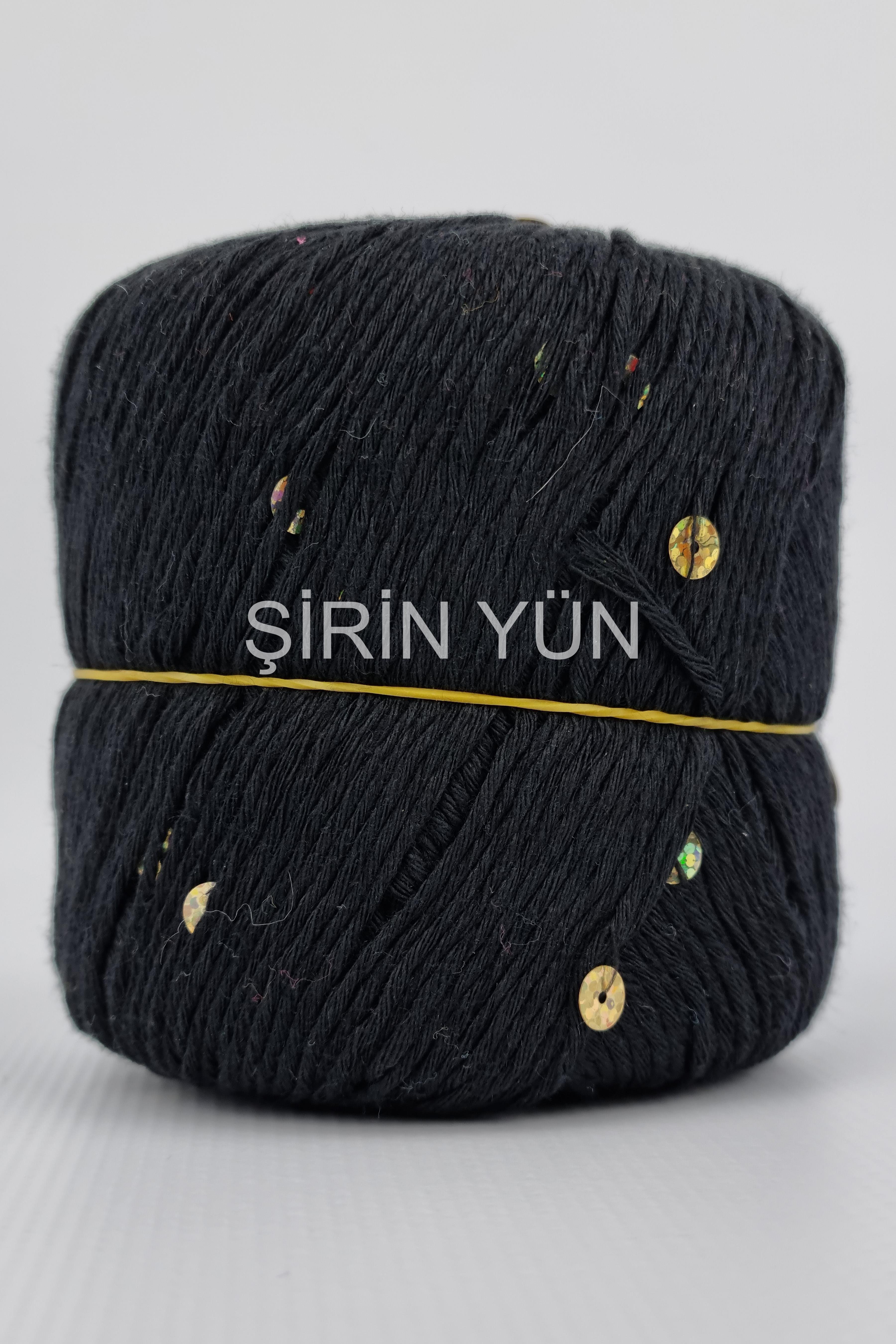 Pullu Örgü İpi 50 Gram 100 Metre Siyah 2101