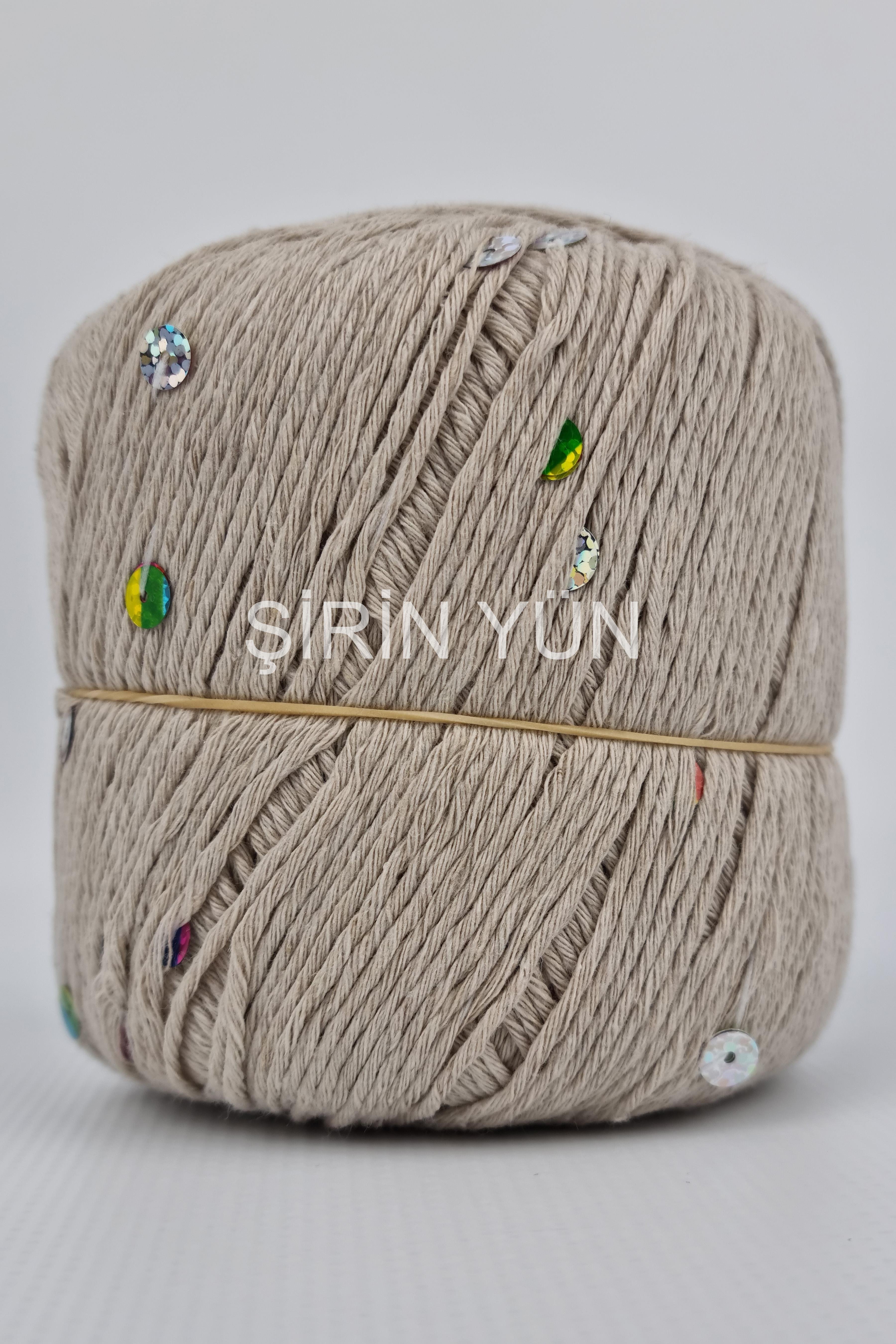 Pullu Örgü İpi 50 Gram 100 Metre Taş 5304