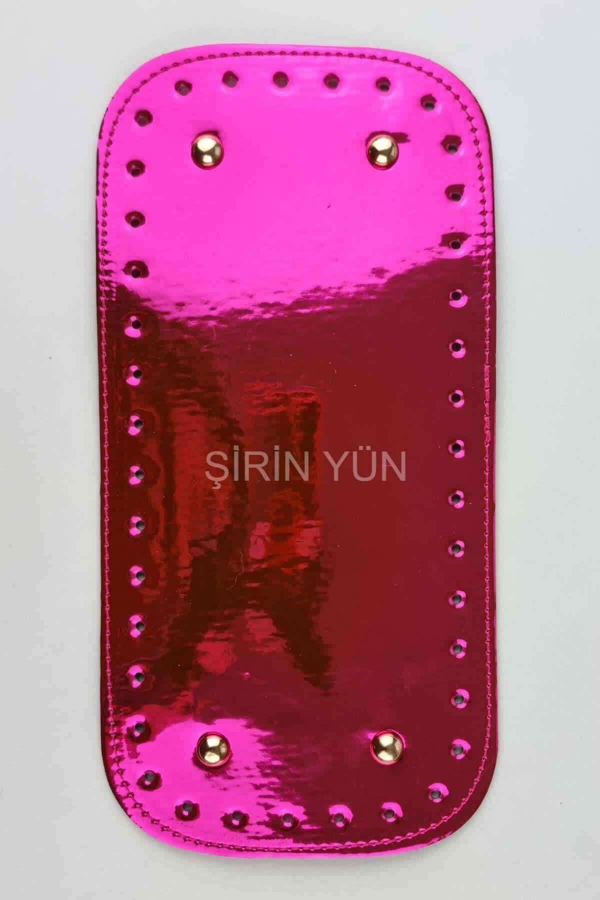 Şirin Yün Parlak 12X25 Rivetli Taban Fuşya