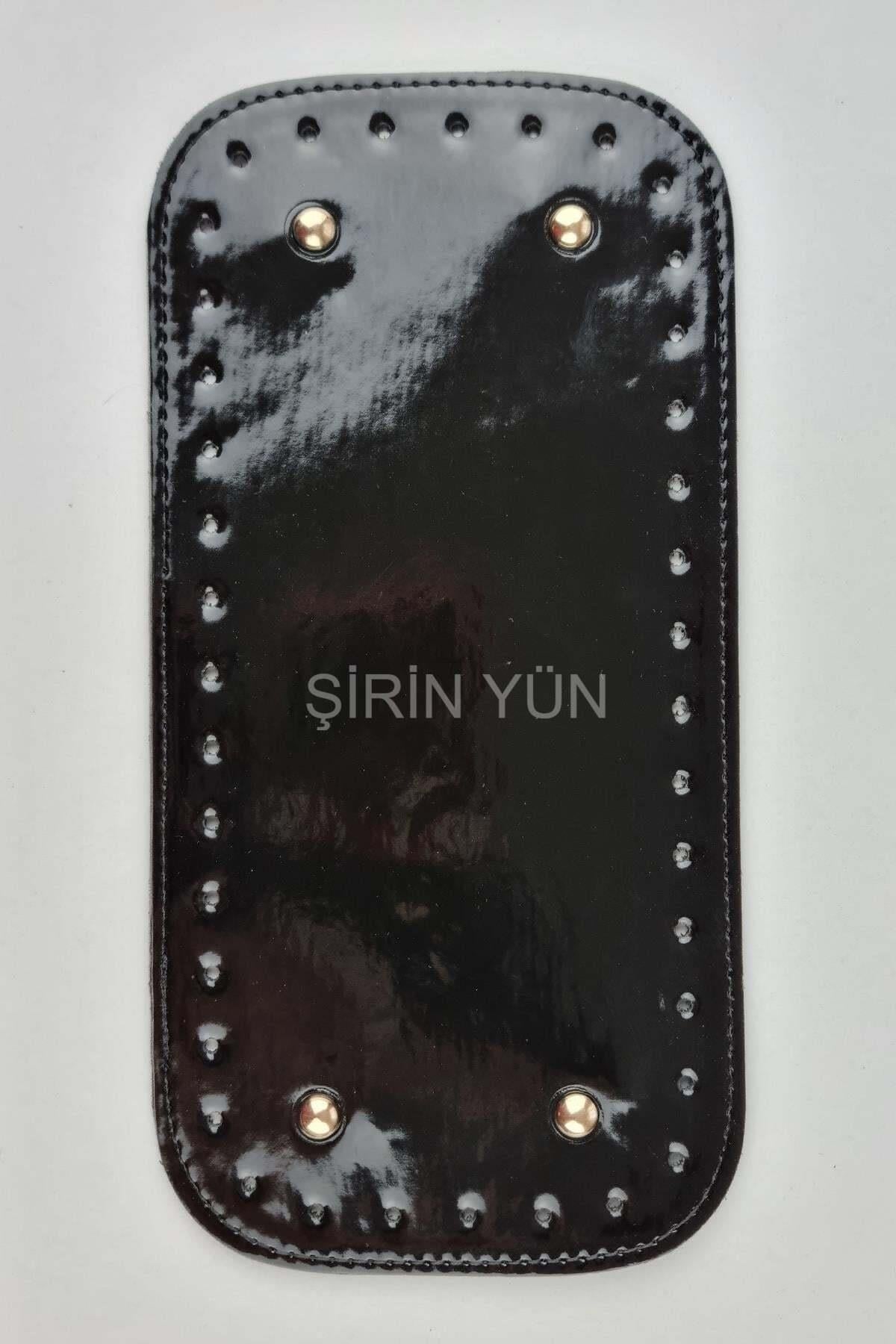Şirin Yün Parlak 12X25 Rivetli Taban Siyah