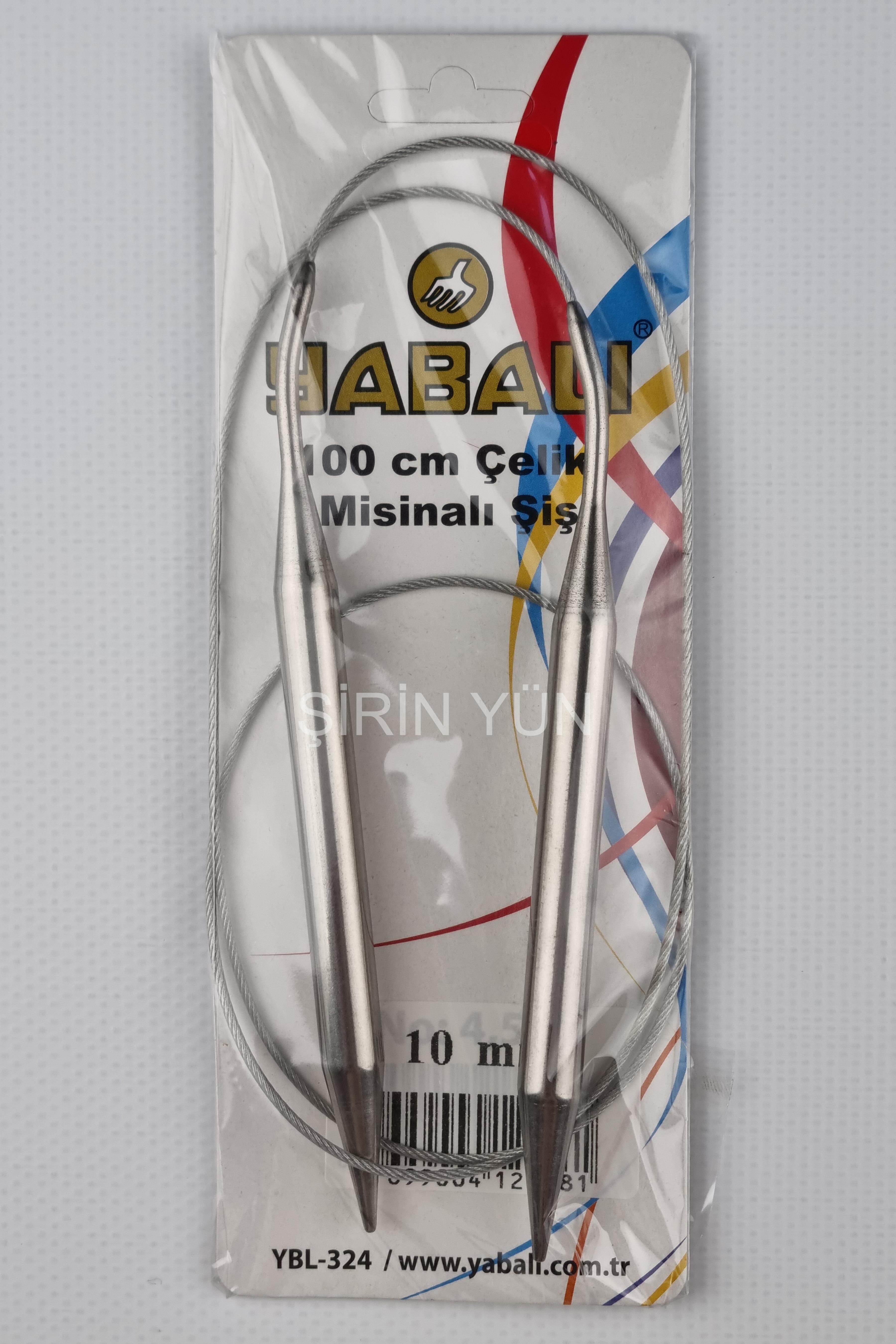 Yabalı 100 Cm Çelik Misinalı 10 mm Örgü Şişi