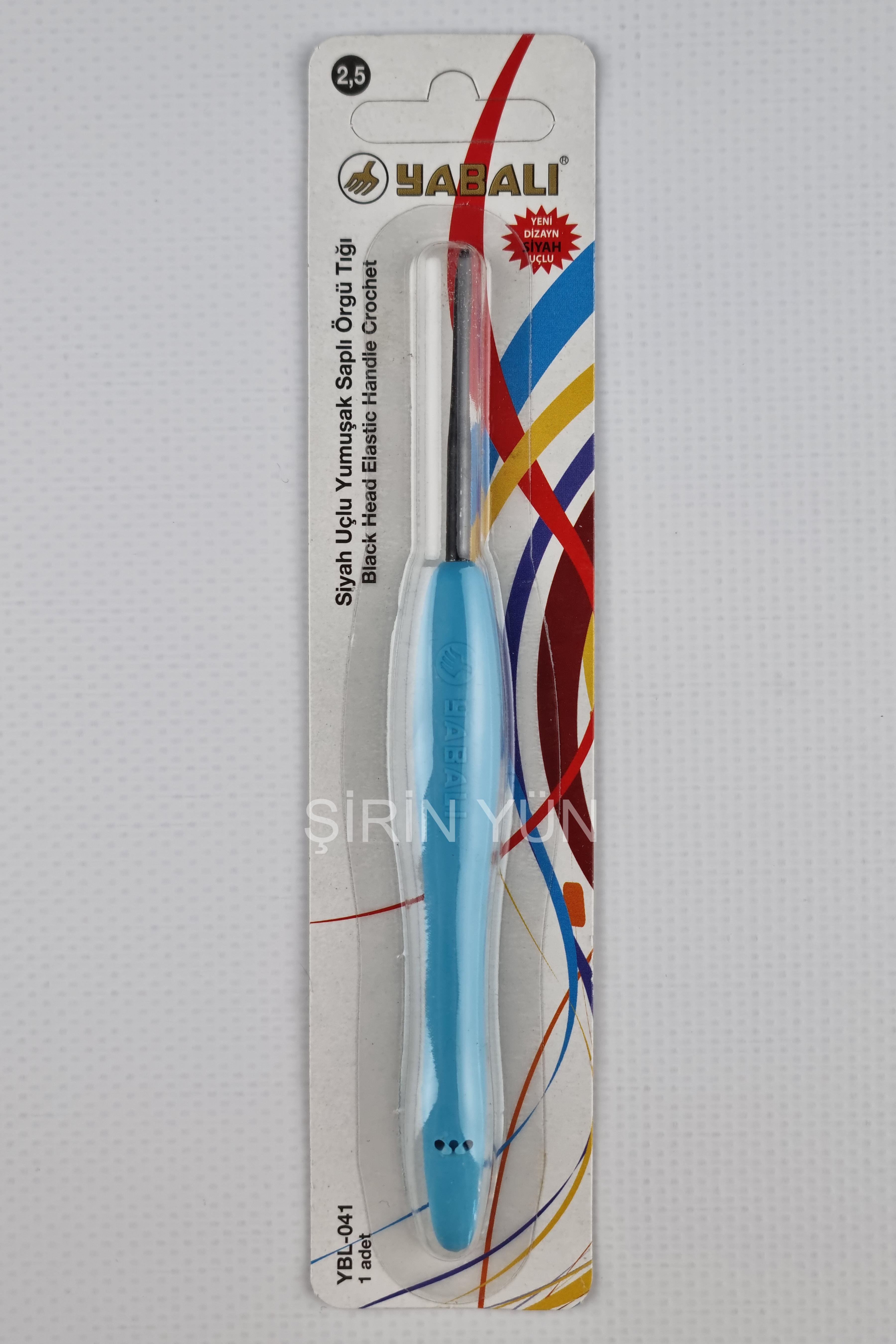 Yabalı 2.5 Mm Siyah Uçlu Elastik Saplı Örgü Tığı 