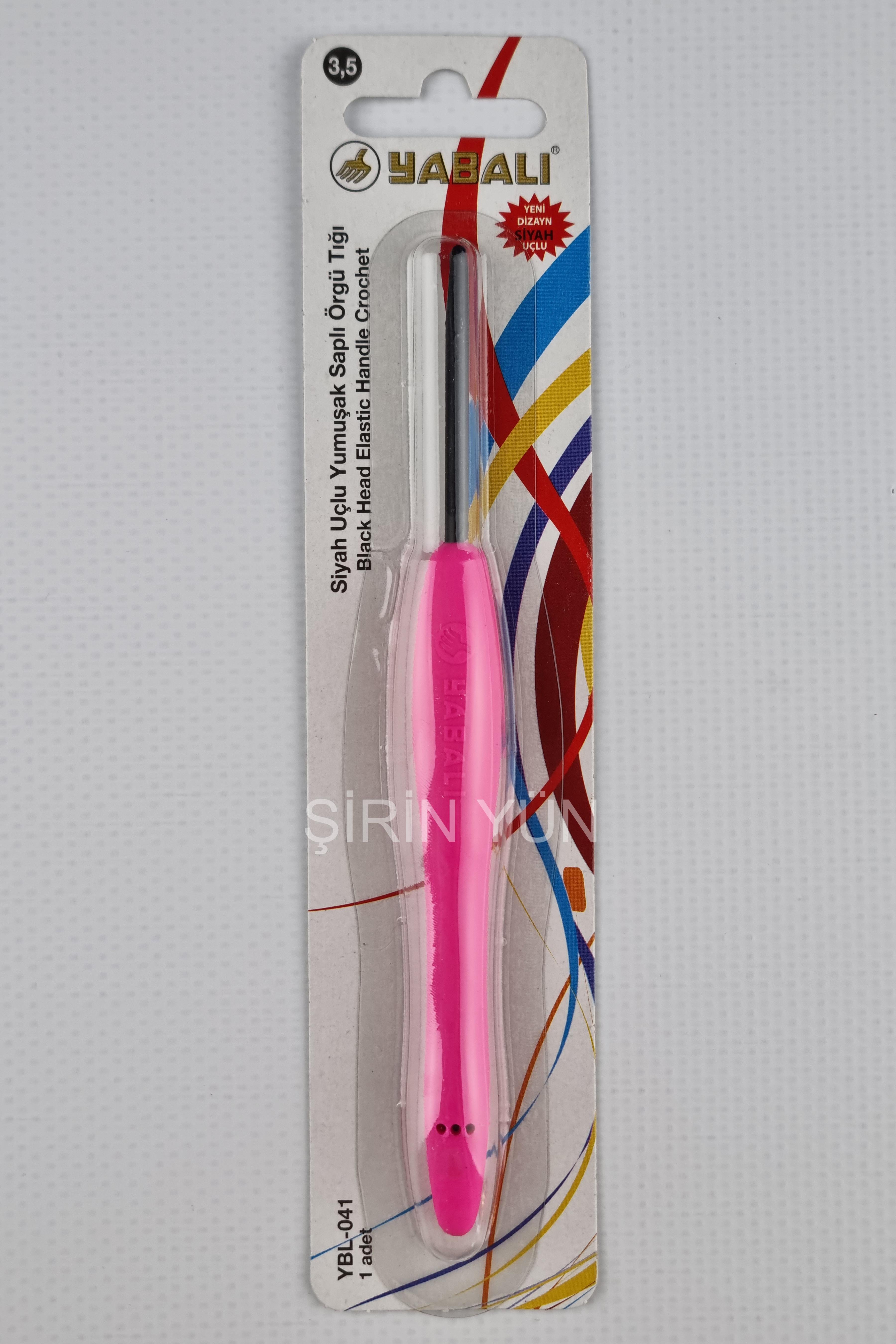 Yabalı 3.5 Mm Siyah Uçlu Elastik Saplı Örgü Tığı 