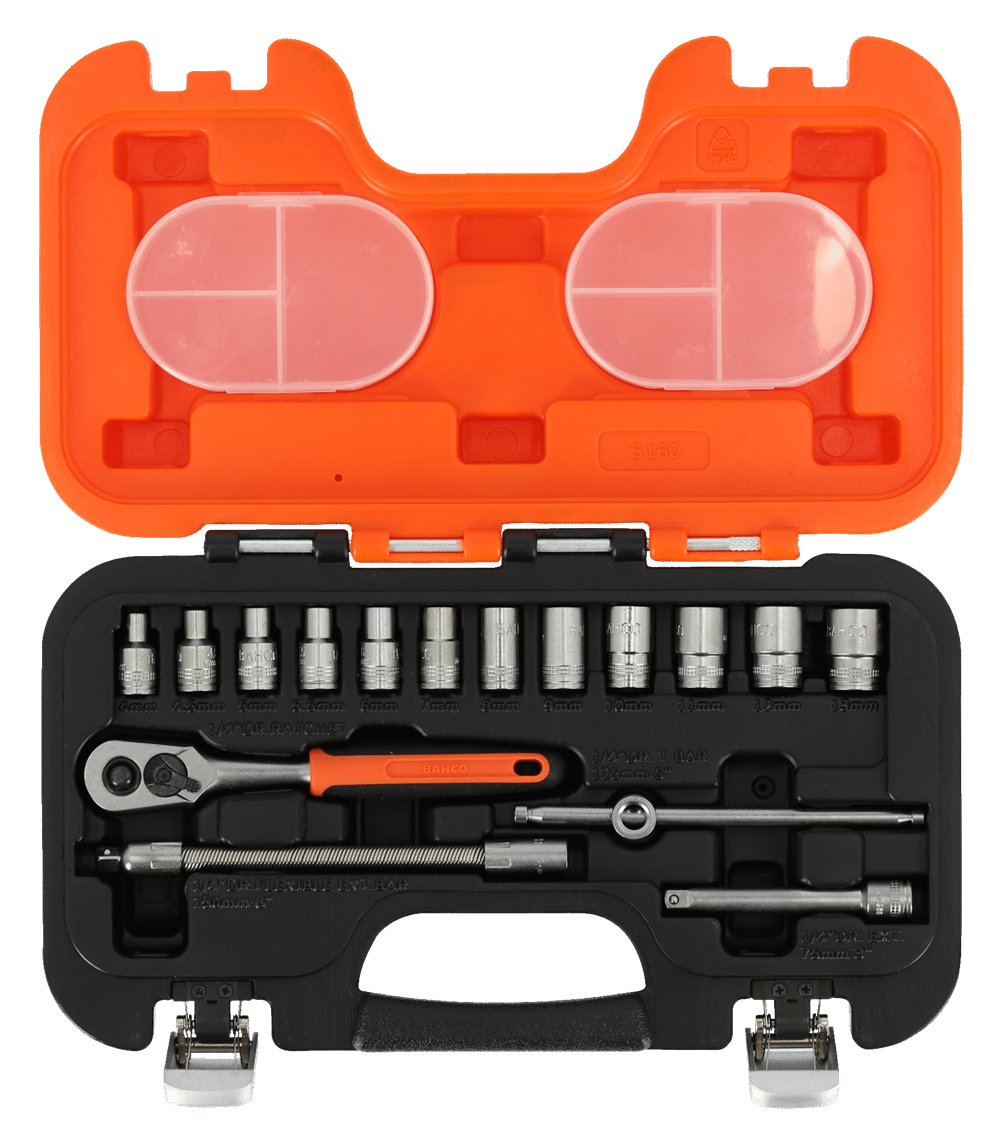 Bahco 16 Parça Lokma Seti 1/4” S160