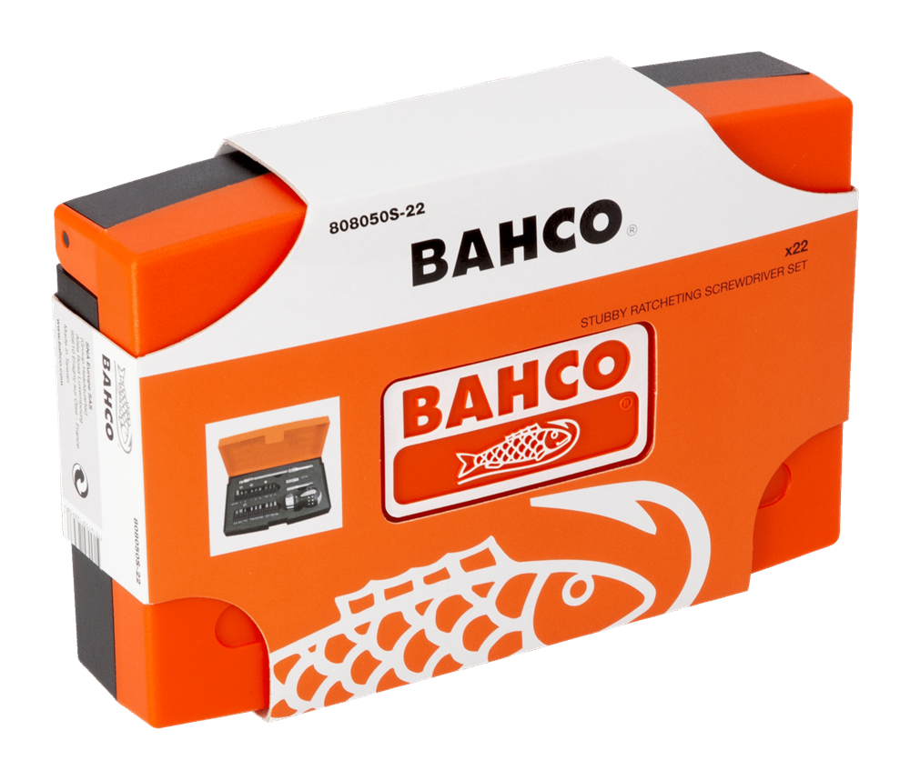Bahco 22 Parça Topaç Cırcırlı Tornavida Seti 808050S-22