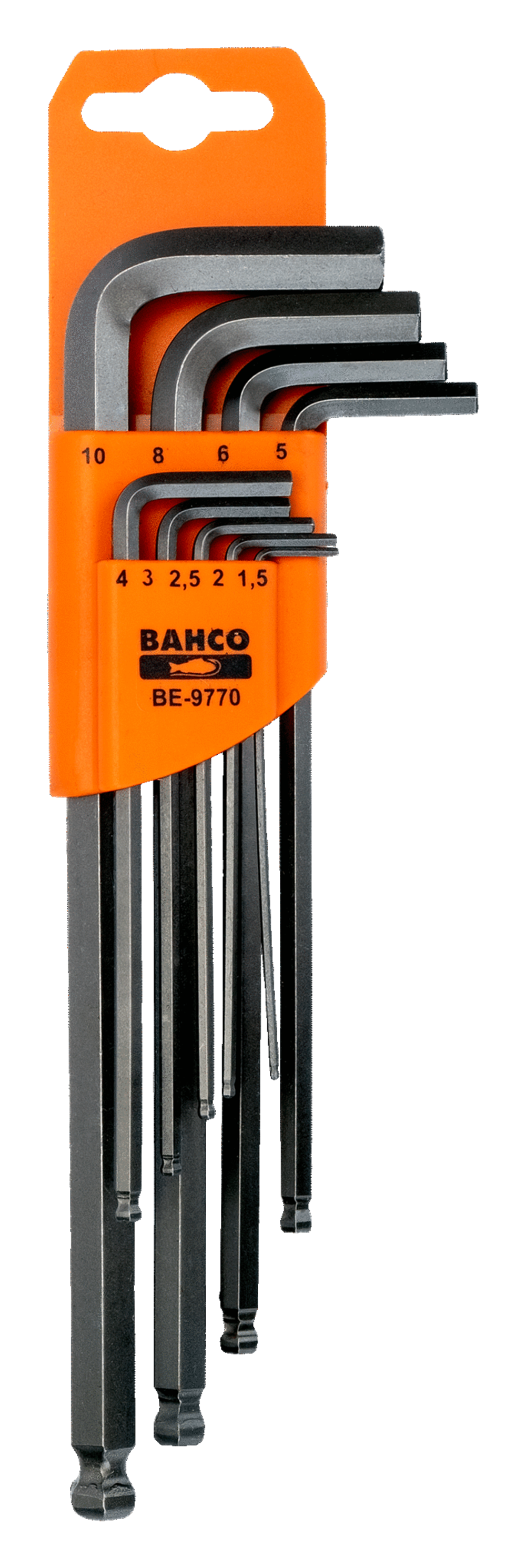 Bahco Altıgen Allen Anahtar Seti Top Başlı BE-9770