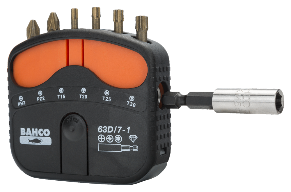 Bahco Elmas Torsiyon Bits Ucu Seti 63D/7-1