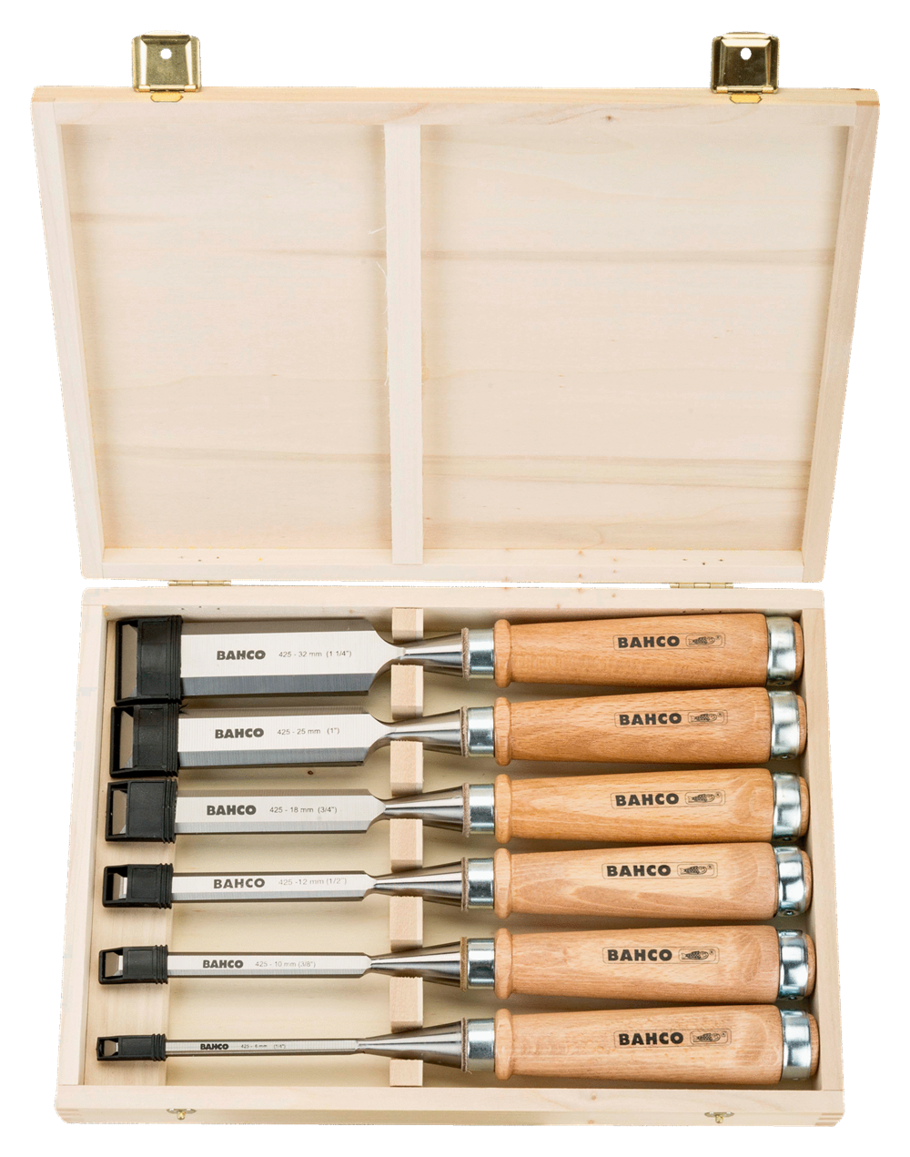 Bahco 6 Parça Iskarpela Seti Ahşap Kutuda 425-083