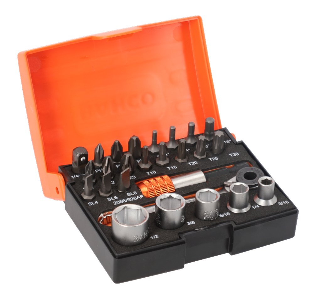 Bahco 26 Parça Tornavida Bit Seti 2058/S26