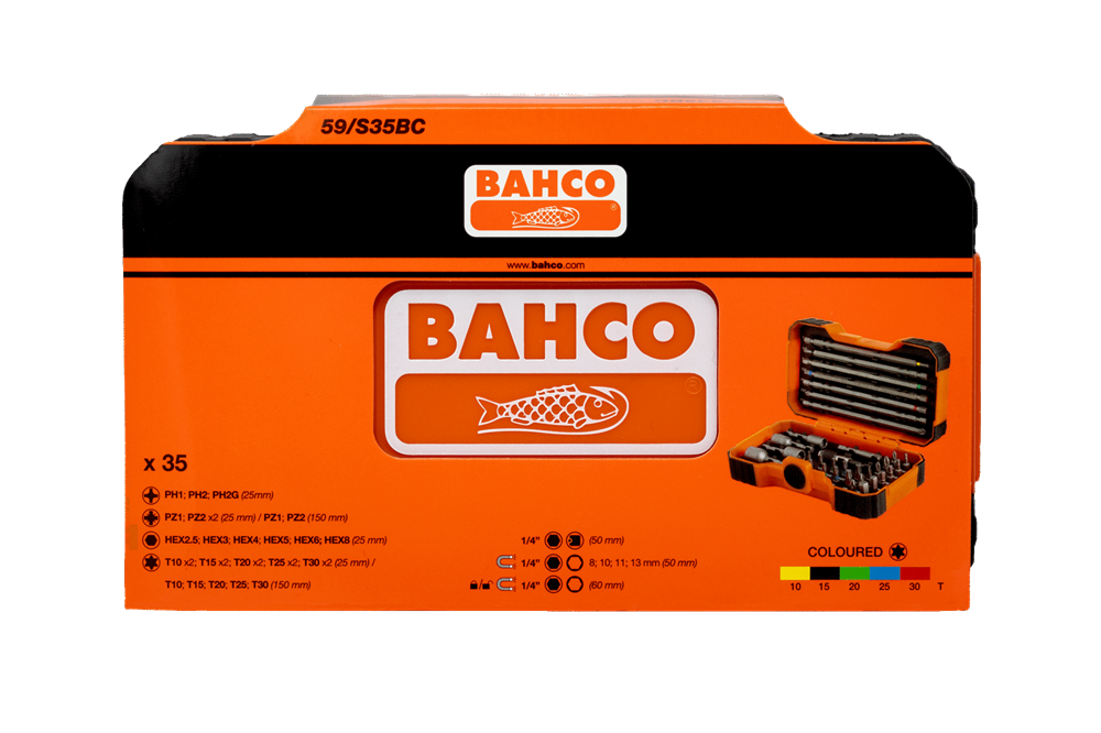 Bahco 35 Parça Bits Ucu Seti 59/S35BC
