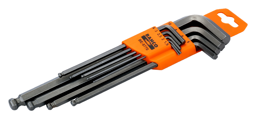 Bahco Altıgen Allen Anahtar Seti Top Başlı BE-9770