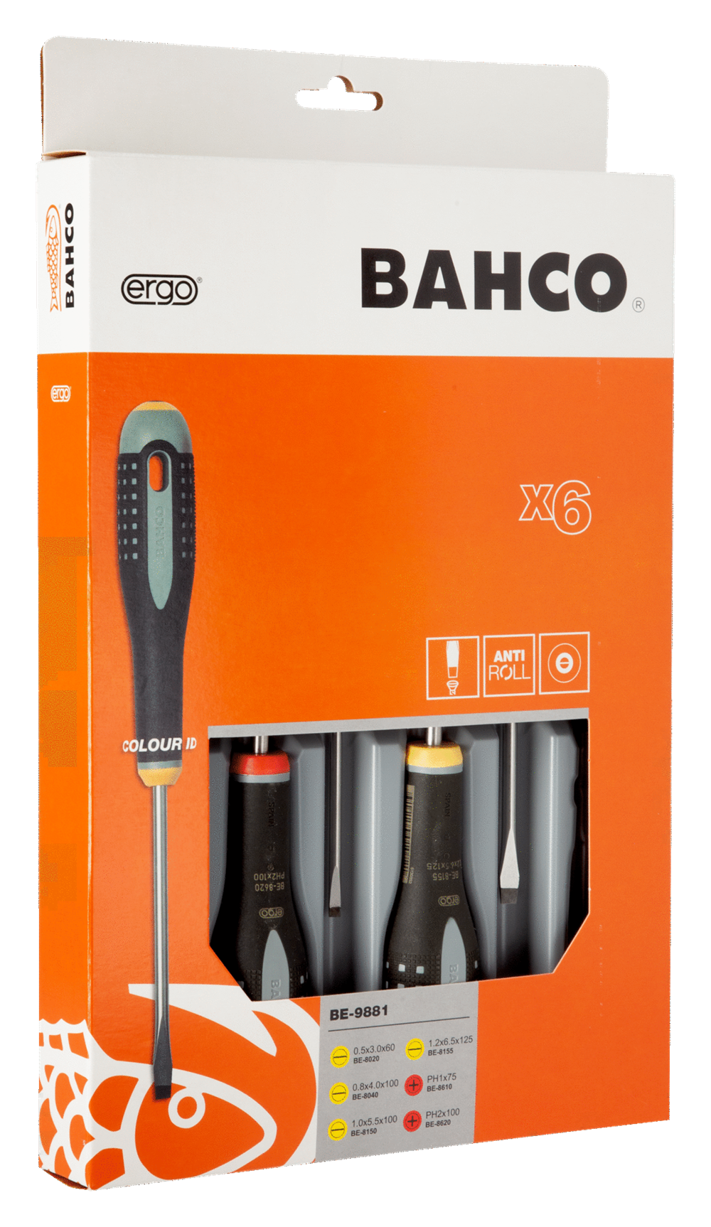 Bahco ERGO™ 6 Parça Tornavida Seti BE-9881