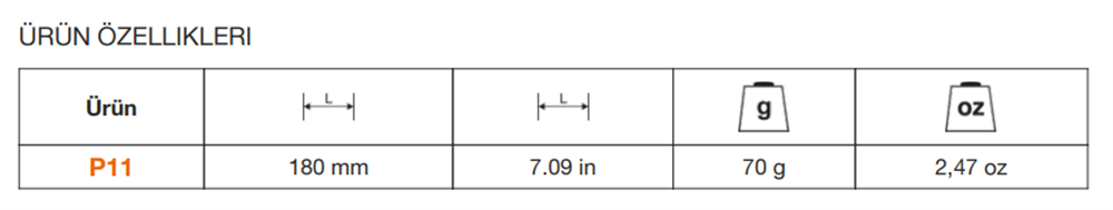 Bahco Aşı Bıçağı P11