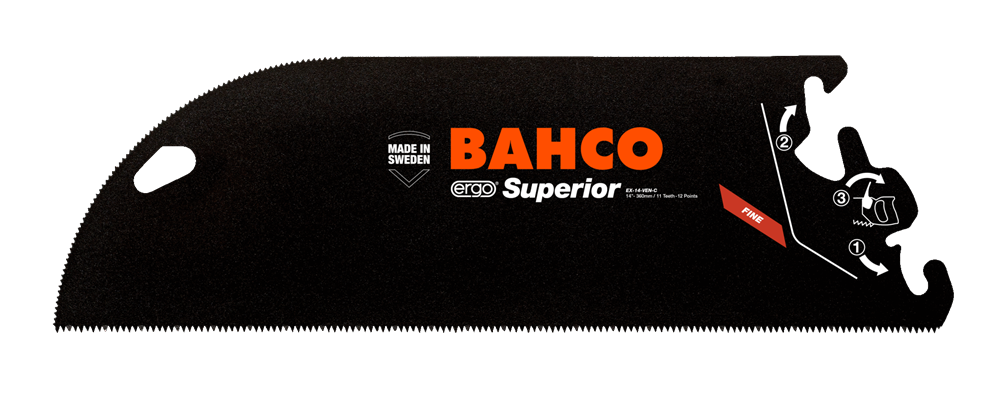 Bahco ERGO™ İsveç Yapımı Testere Bıçağı Superior EX-14-VEN-C