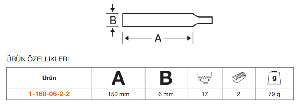 Bahco ERGO™ Kare Eğe 1-160-06-2-2