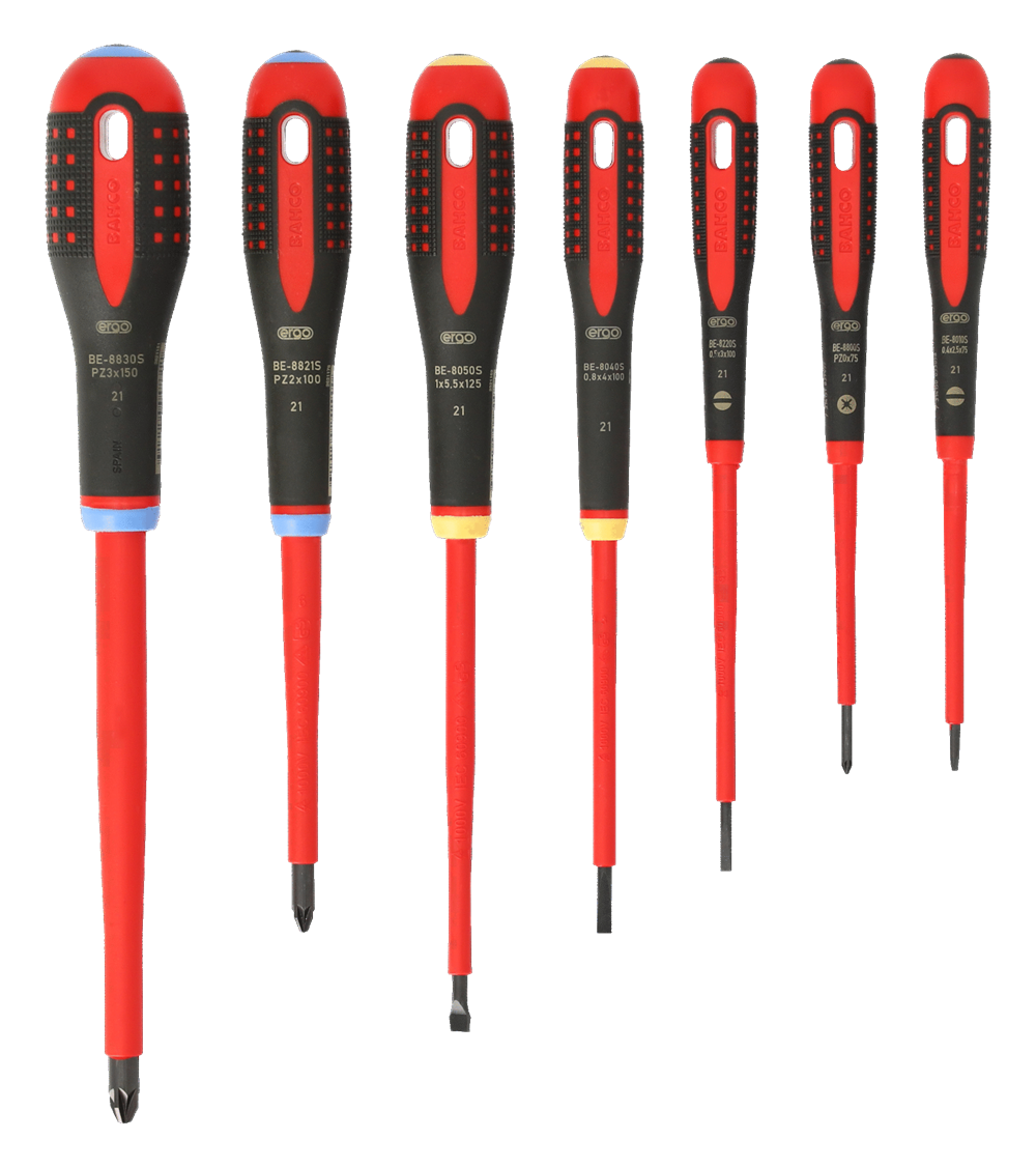Bahco ERGO™ 7 Parça 1000V Tornavida Seti BE-9888S