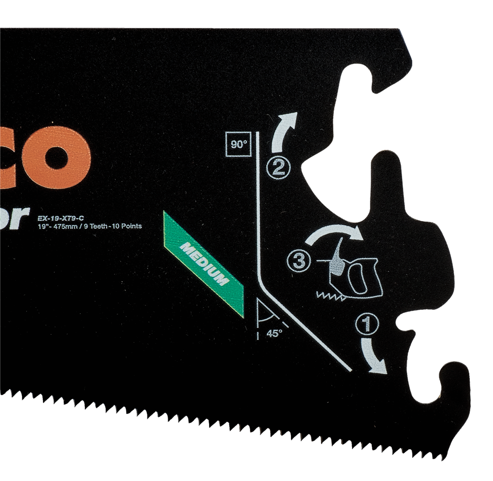 Bahco ERGO™ İsveç Yapımı Testere Bıçağı Superior Medium EX-19-XT9-C