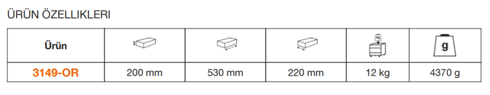 Bahco Çelik Servis Takım Çantası Boş 3149-OR